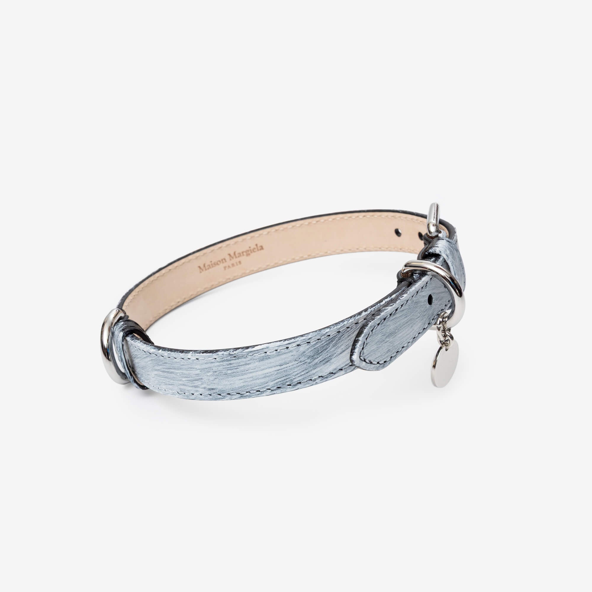 Maison Margiela Bianchetto Dog Collar Black/Mat Bianchetto-2
