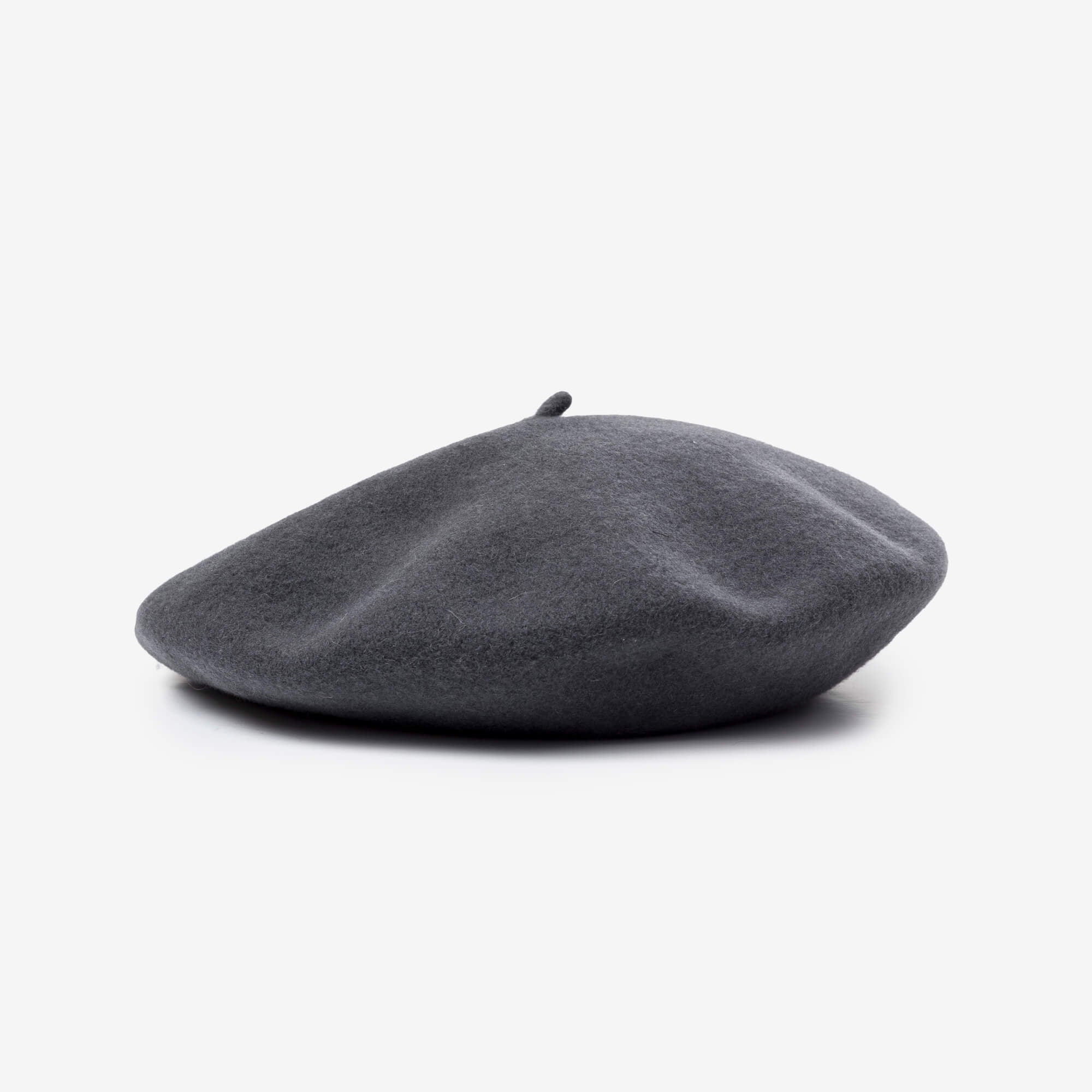Maison Margiela Four Stitch Wool Beret Carbon Grey-1