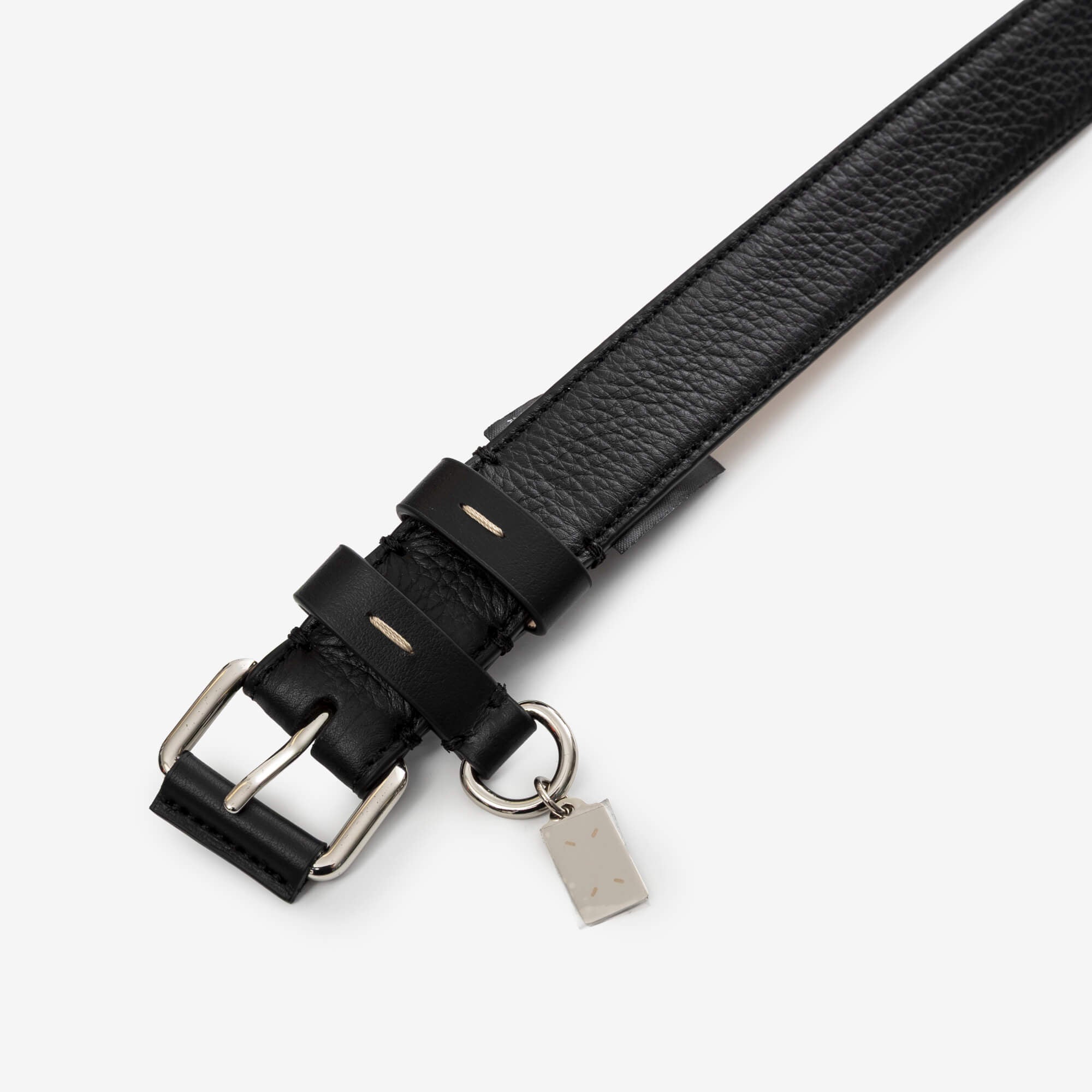 Maison Margiela Four Stitches Charm 25mm Belt Black - 2