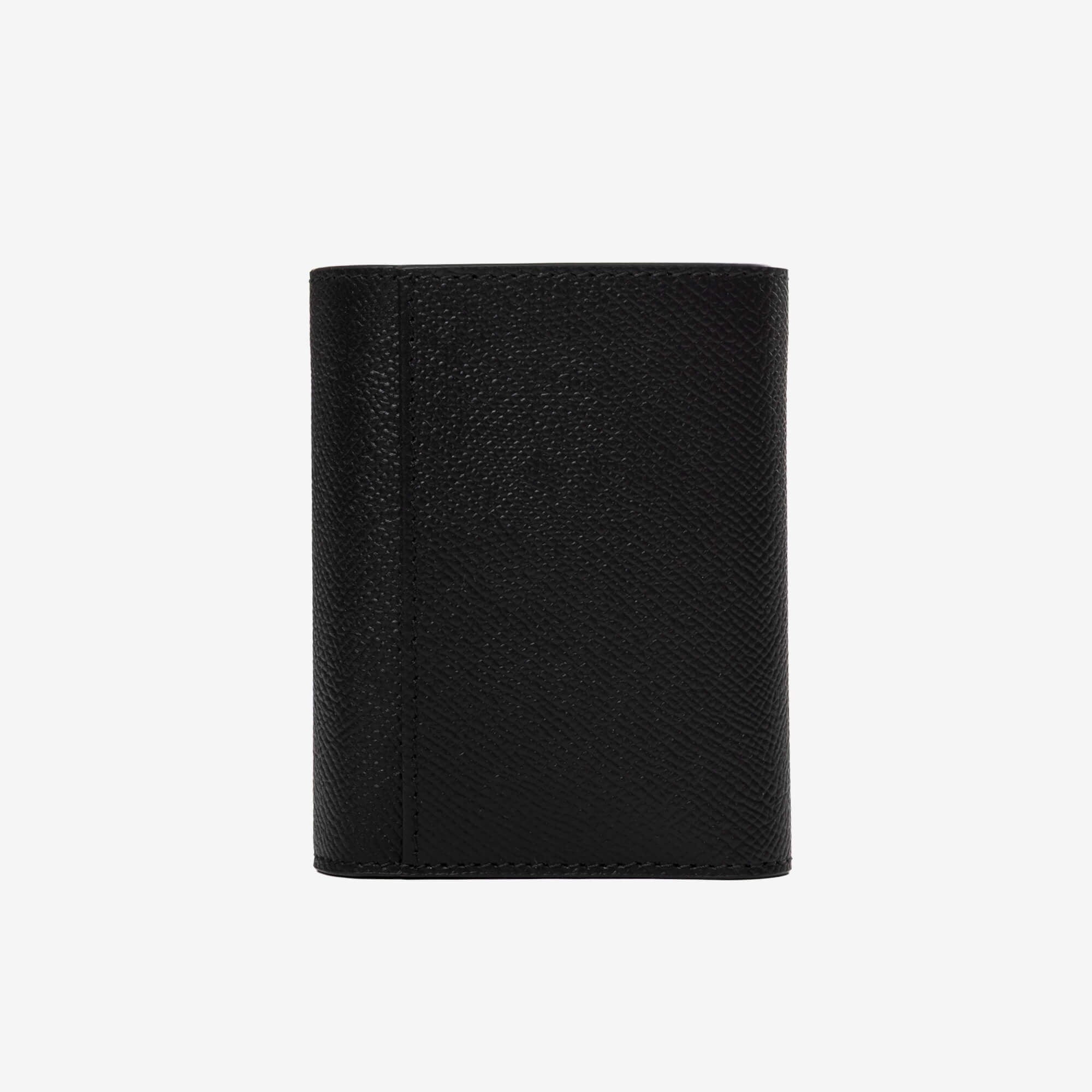 Maison Margiela Four Stitches Clip 3 Zip Wallet Black - 3