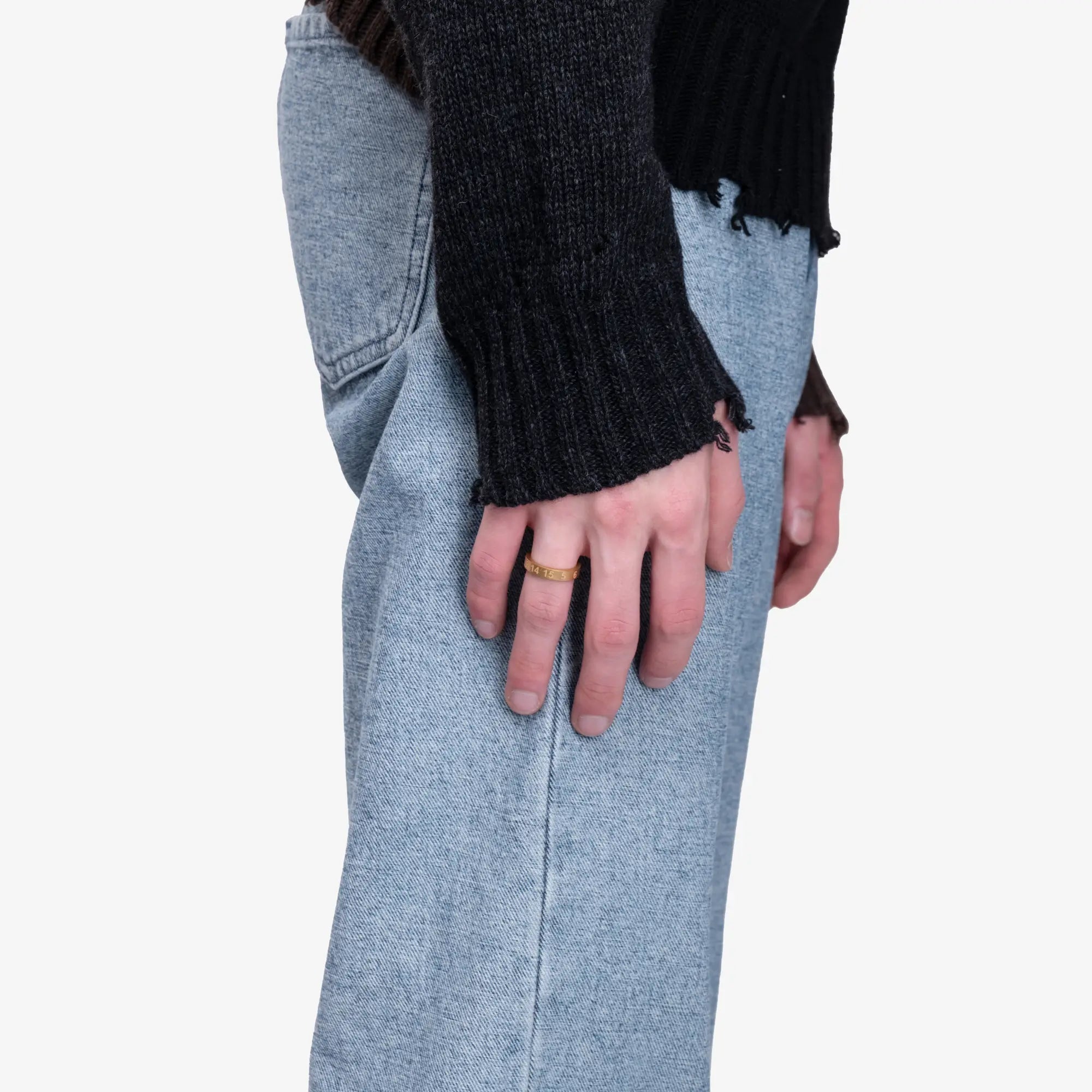 Maison Margiela Numeric Gold 4mm Ring Gold - 2