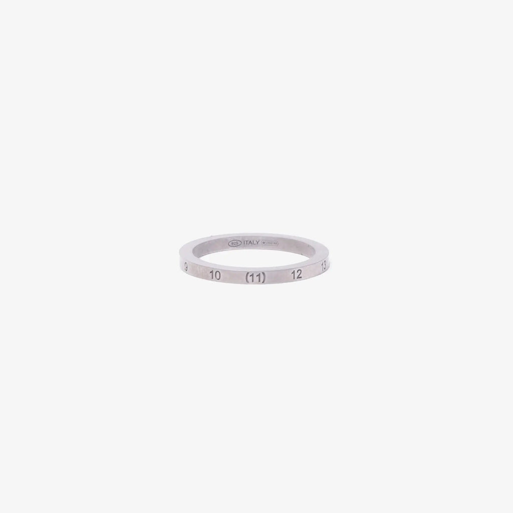 Maison Margiela Numeric Silver 2mm Ring – Line 11 Maison Margiela Numeric Silver 2mm Ring – Line 11