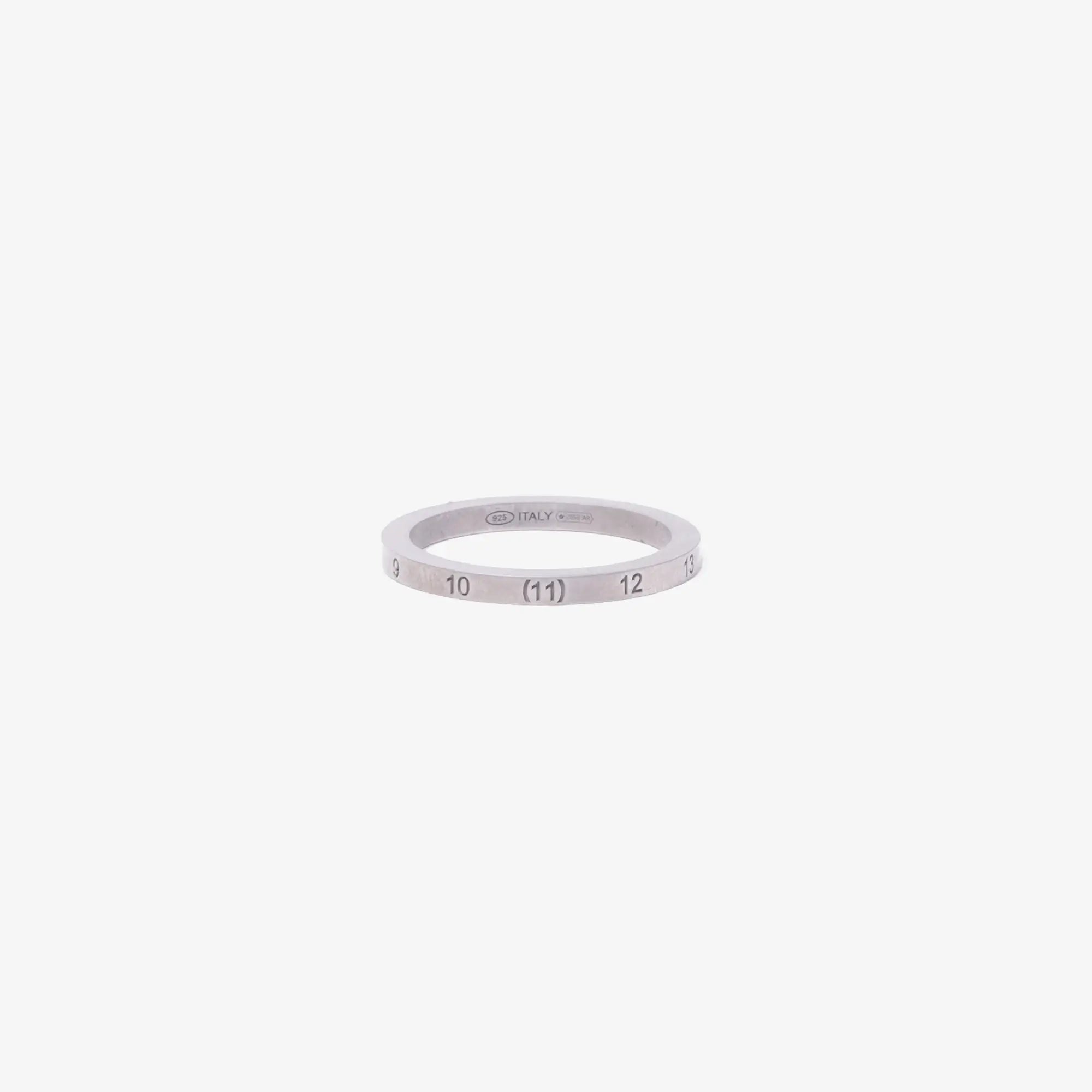 Photo of Maison Margiela Numeric Silver 2mm Ring - 1