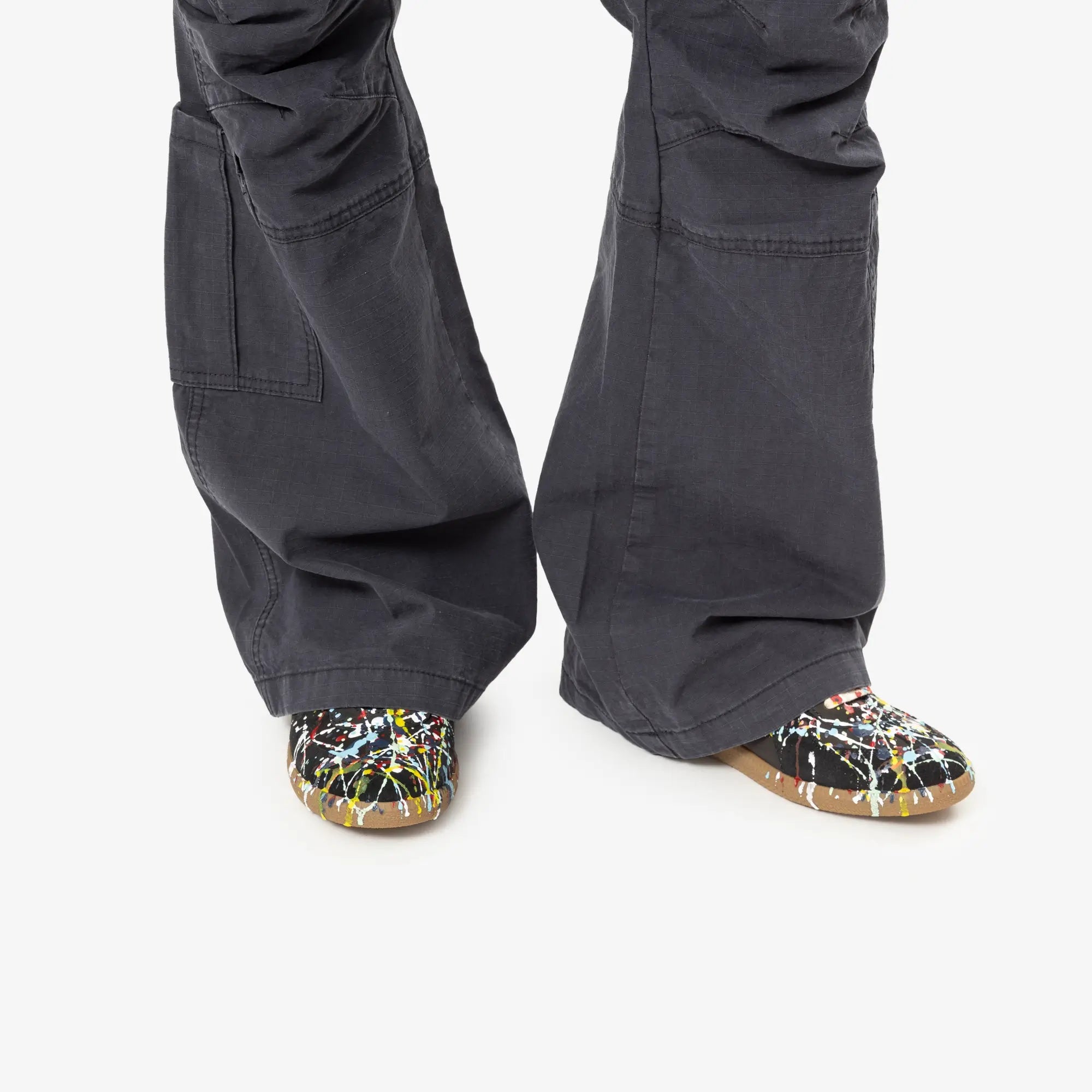 Maison Margiela Paint Replica Sneakers Black - 2