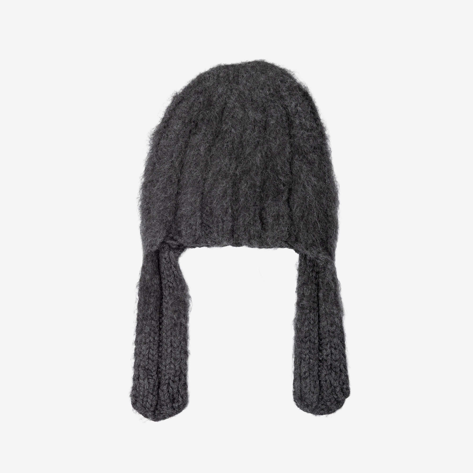 Maison Margiela Ribbed Beanie Charcoal-1
