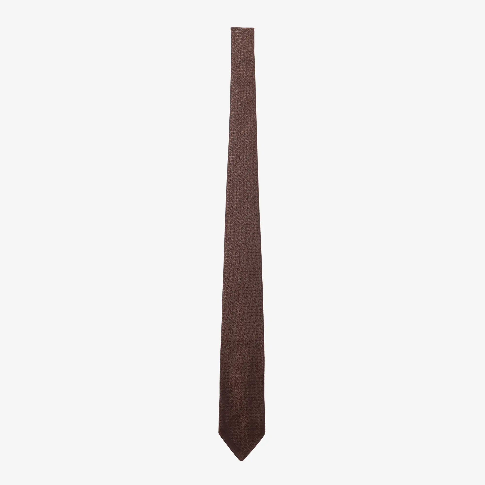 Maison Margiela Velvet Tie Brown - 1