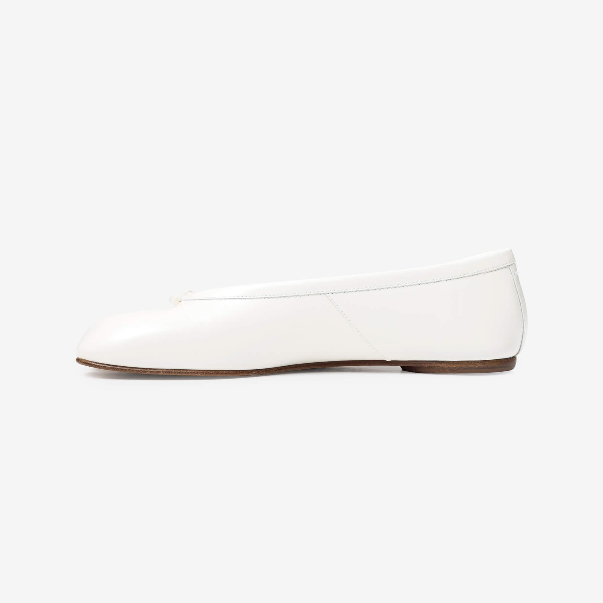Maison Margiela Womens Tabi Ballerina Flats White-3