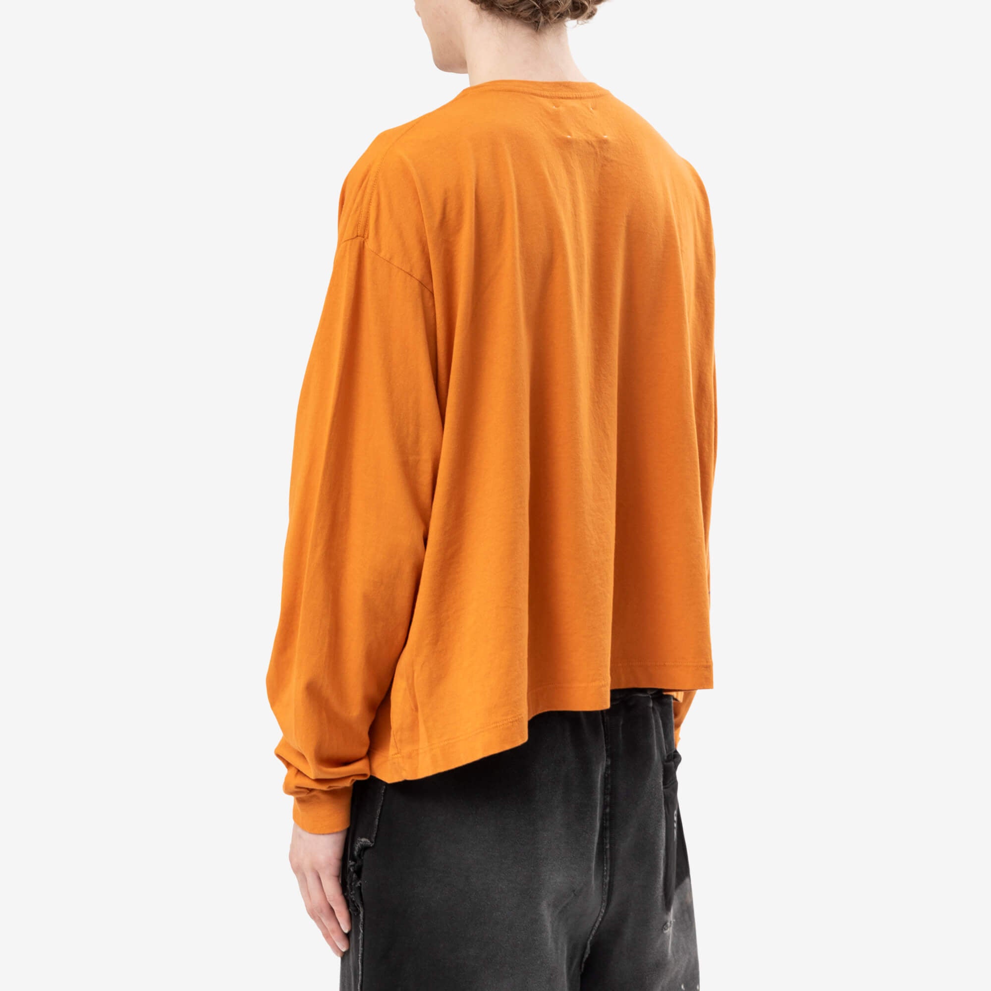 Marking Distance Fun with Friends Long Sleeve T-Shirt Safety Orange-4