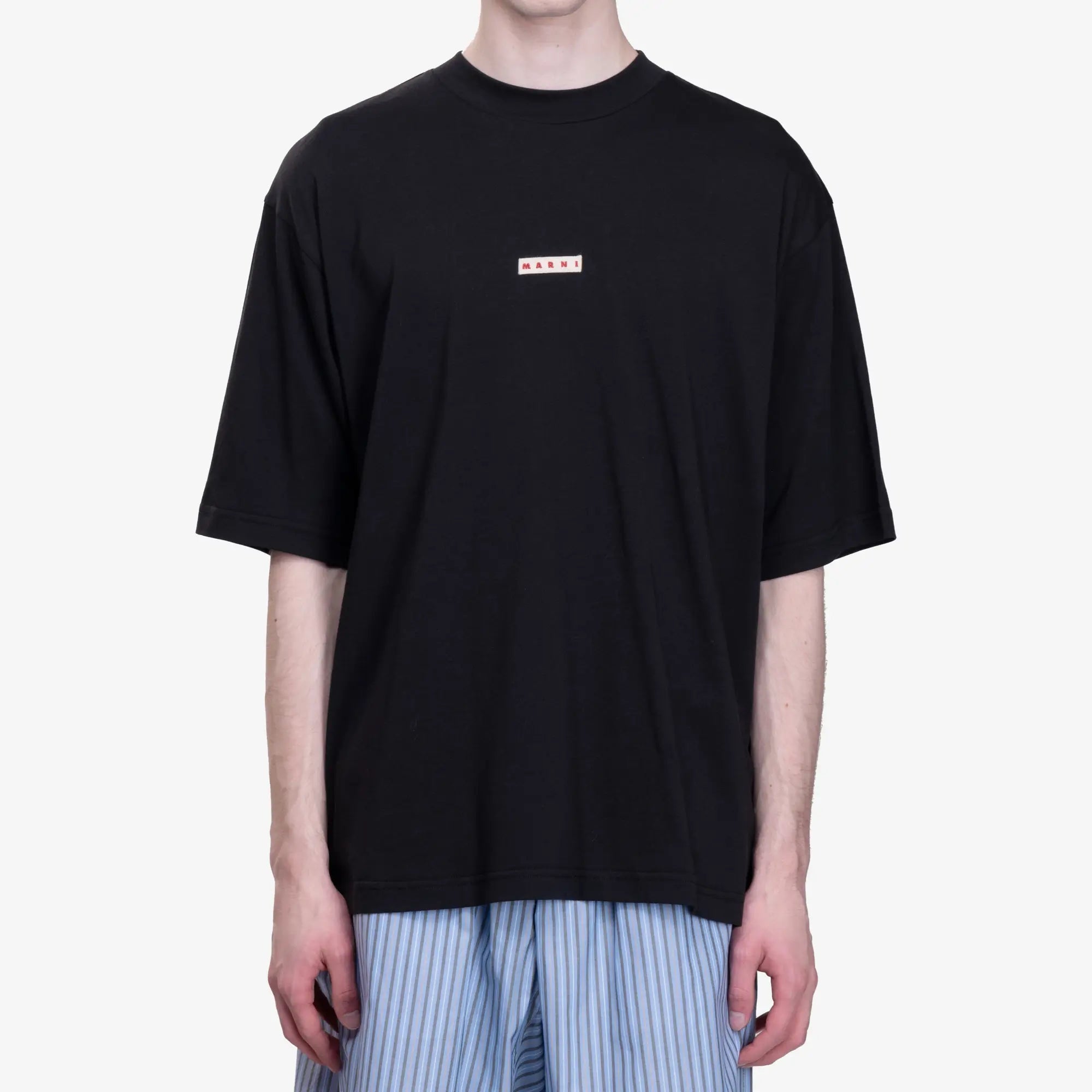 MARNI Patch Logo T-Shirt Black - 1