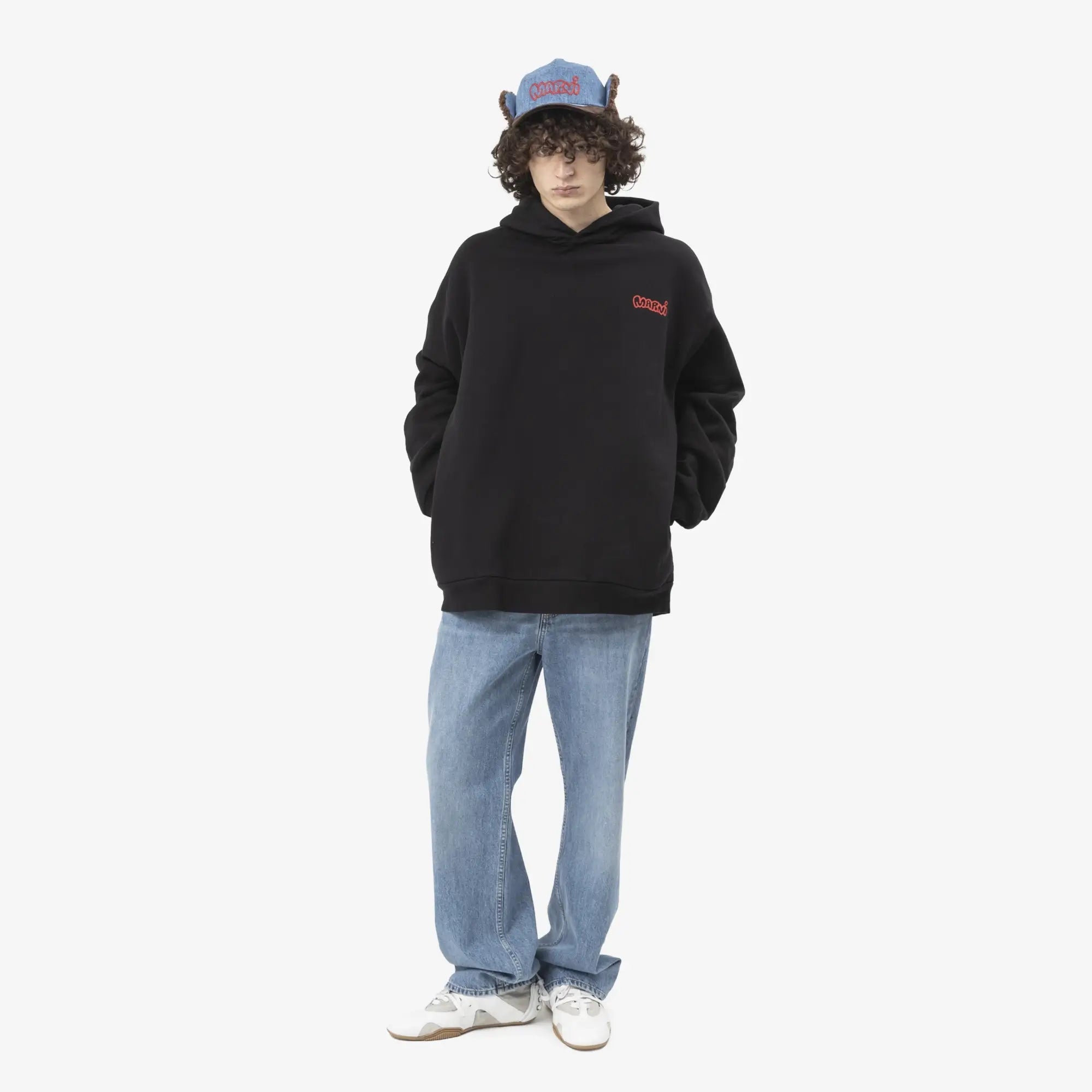MARNI Piggy Oversize Hoody Black - 2