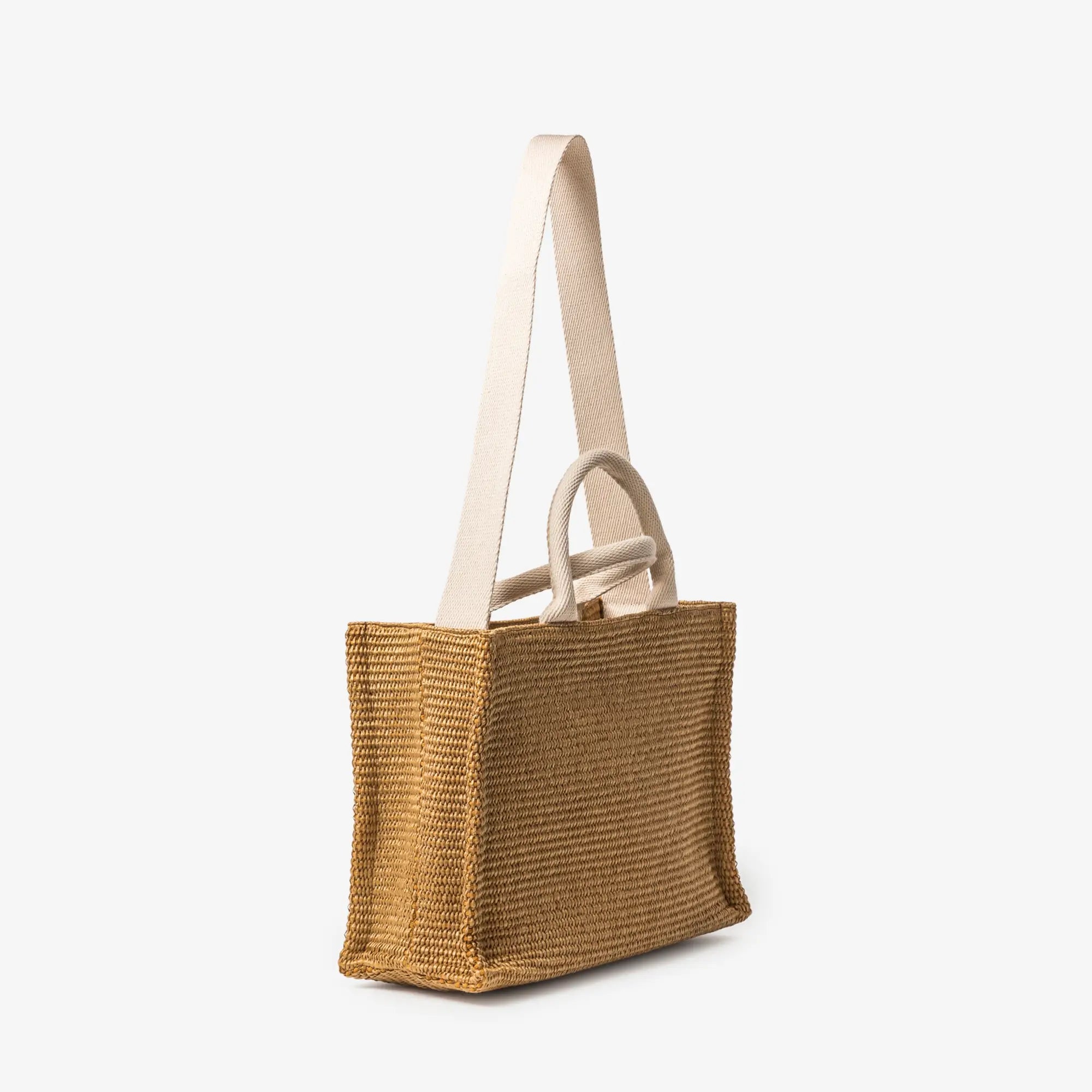 MARNI Raffia - Effect East - West Small Tote Bag Rawsienna/Natural - 4