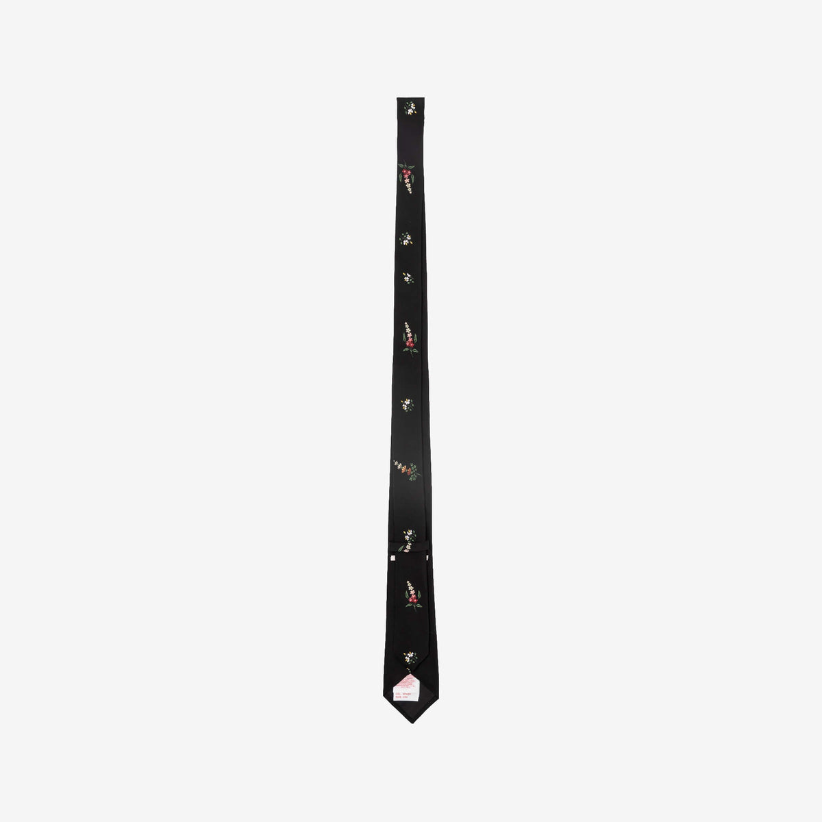 MARNI Spare Flowers Habotai Silk Tie Black-2