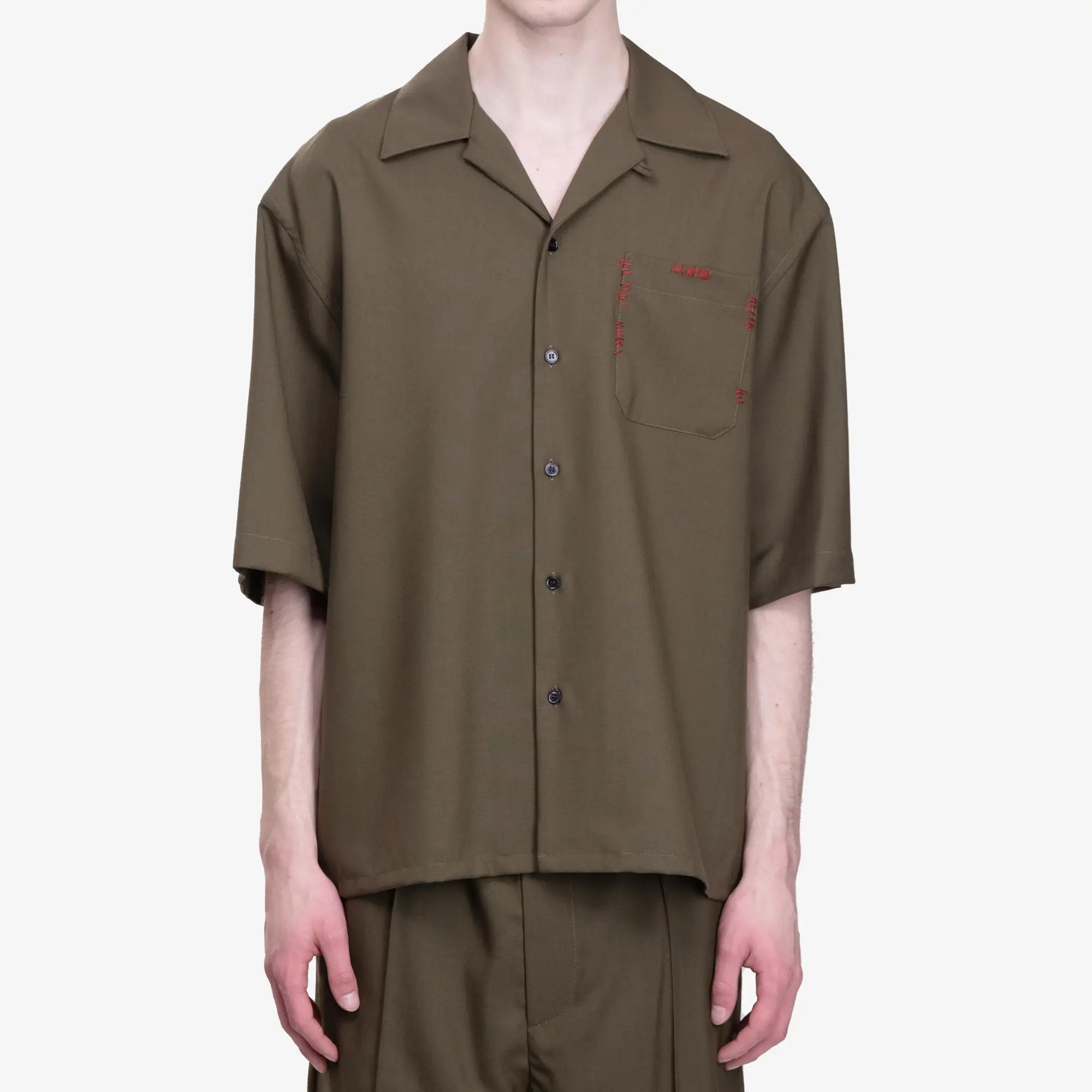 Photo of MARNI Tropical Wool Bowling Shirt - 1