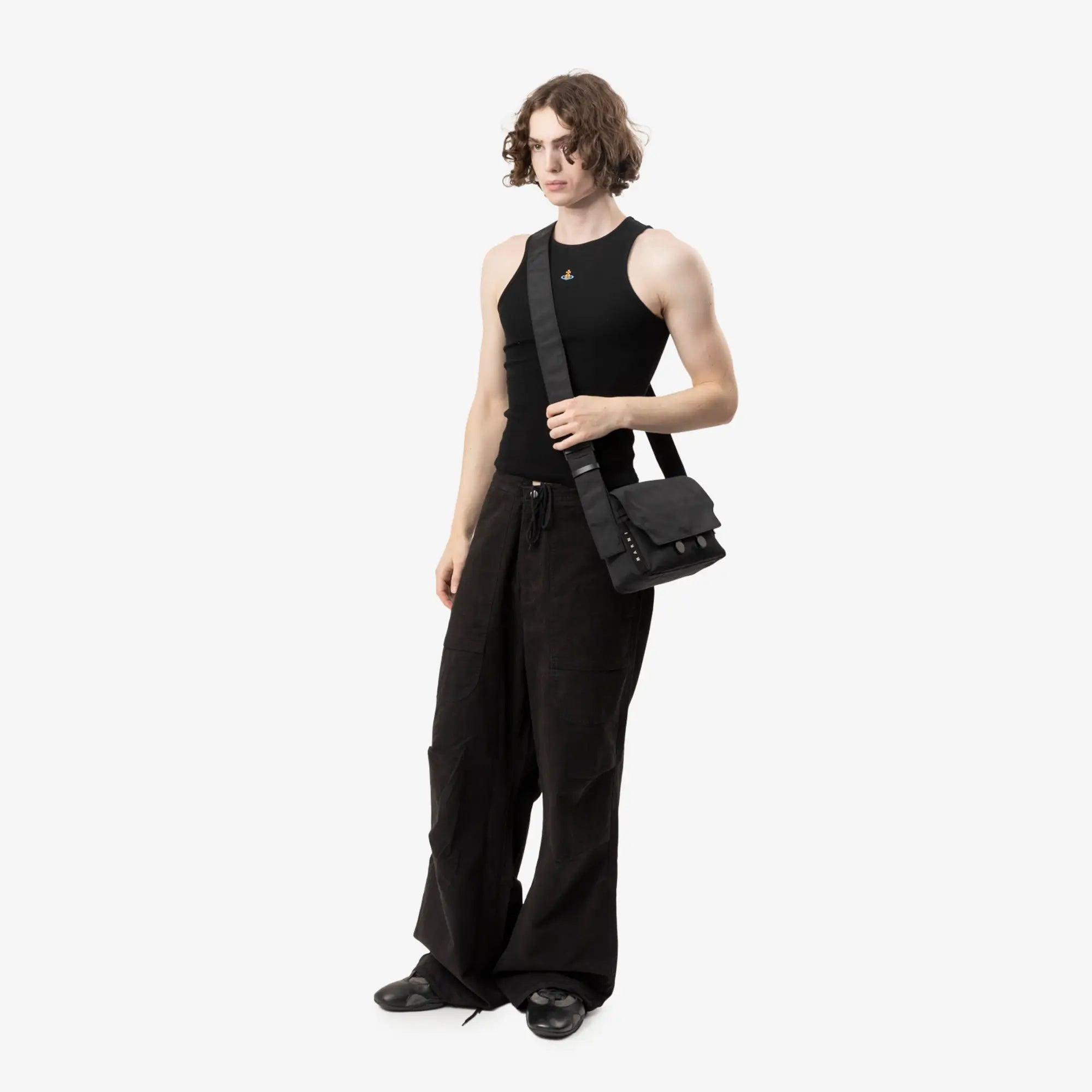 MARNI Trunkaroo Cordura Crossbody Bag Black - 2