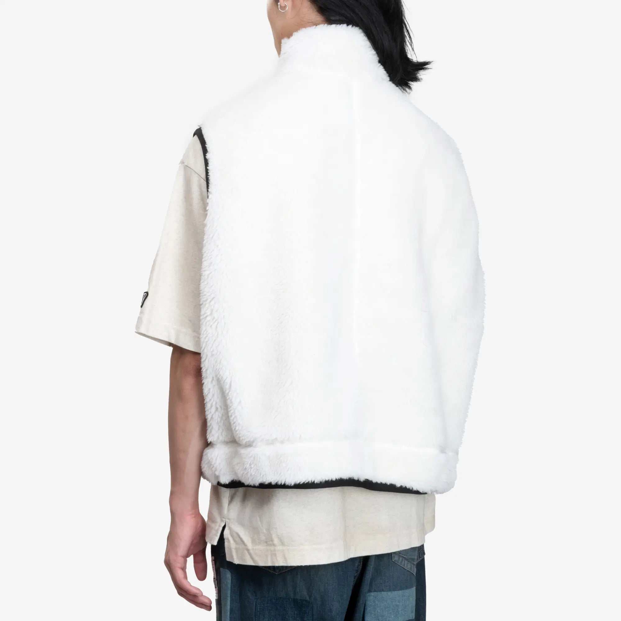 Mihara Yasuhiro Amateur Sewn Wide Back BOA Vest White - 4