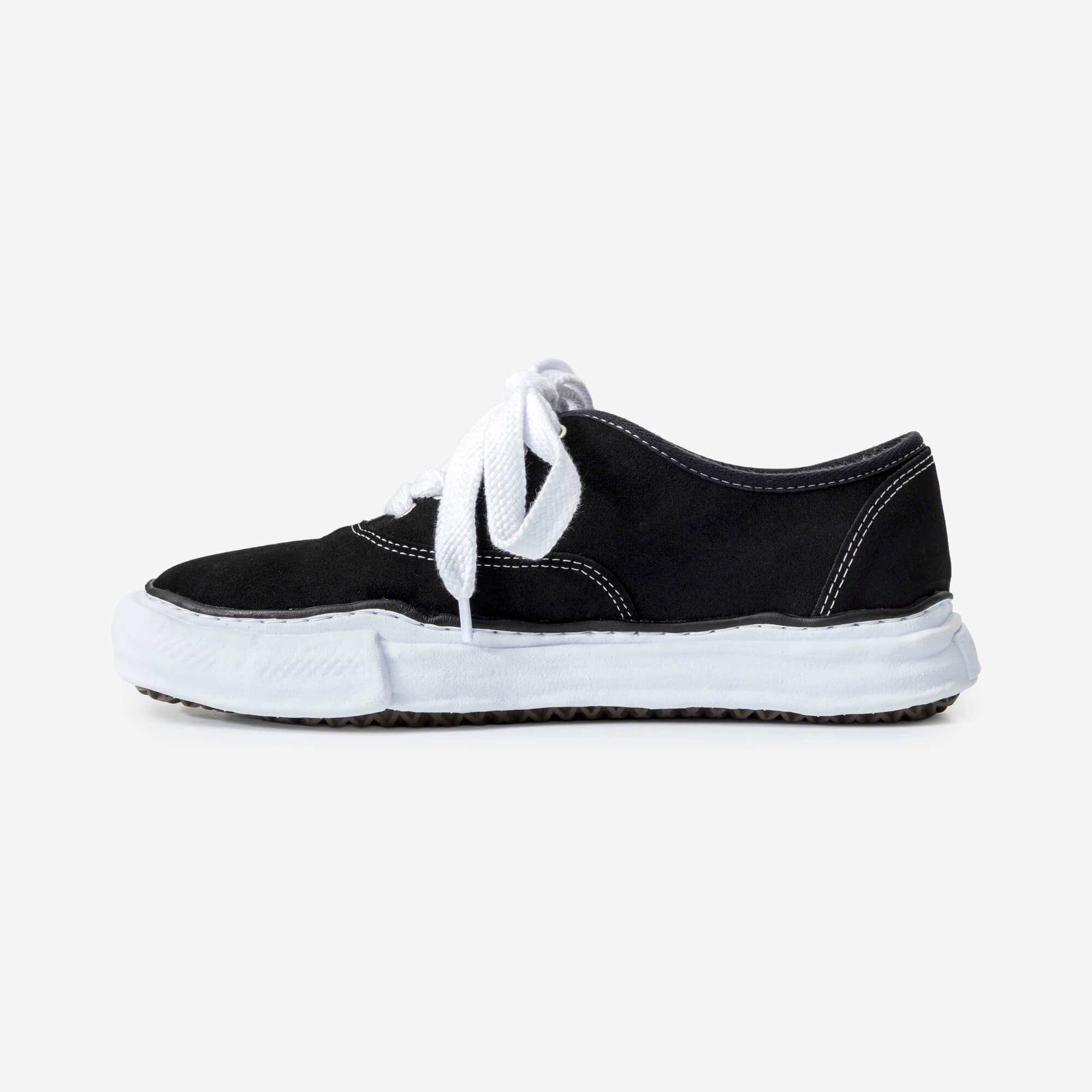 Mihara Yasuhiro Baker Suede Low-Top Sneakers Black-4
