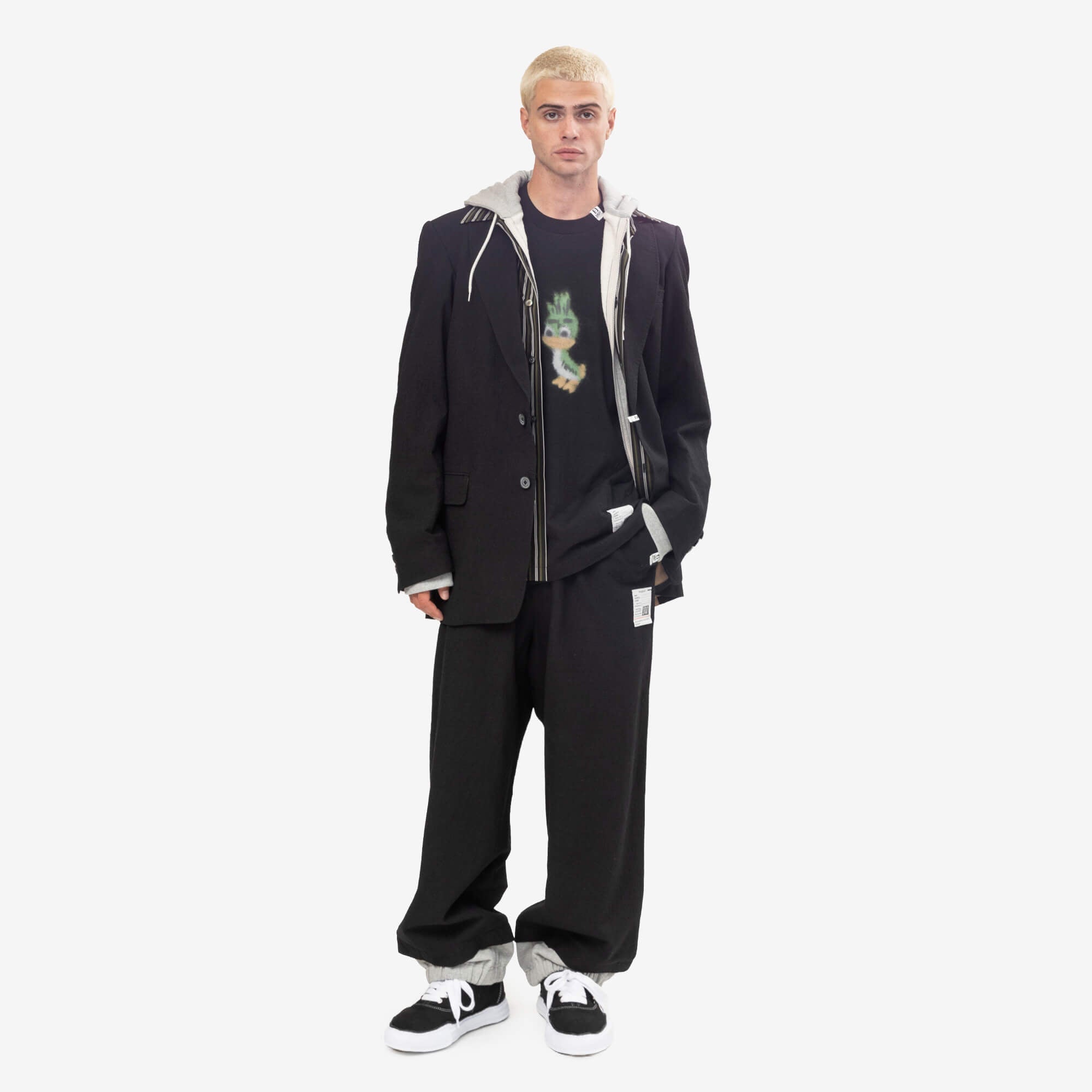 Mihara Yasuhiro Baker Suede Low-Top Sneakers Black-6