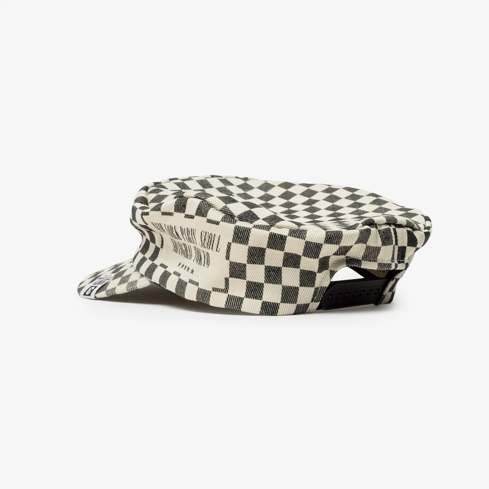 Mihara Yasuhiro Checker Conductor Cap Beige - 4