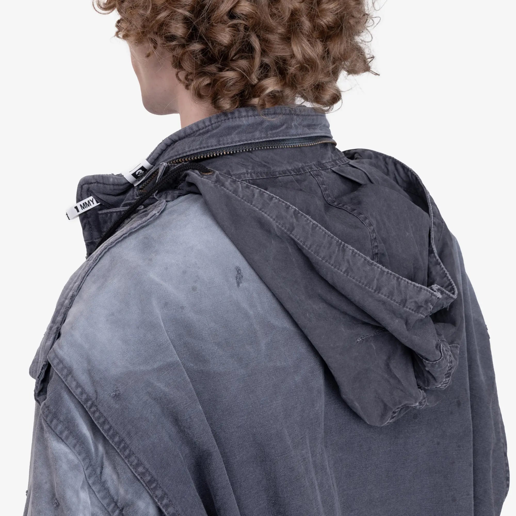 Mihara Yasuhiro Distressed M - 65 Jacket Black - 6