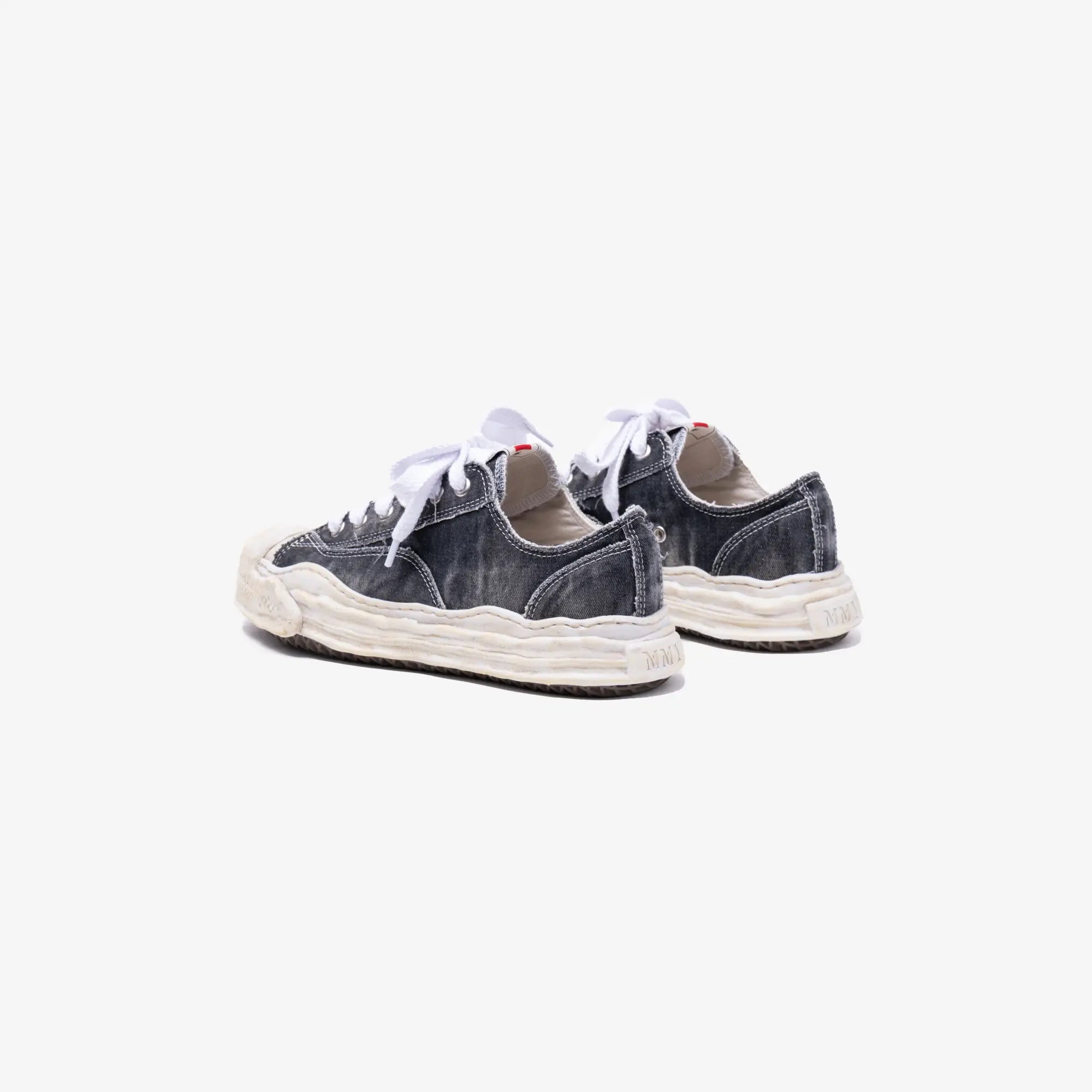 Mihara Yasuhiro Hank Bleached Canvas Low - Top Sneakers Black - 5