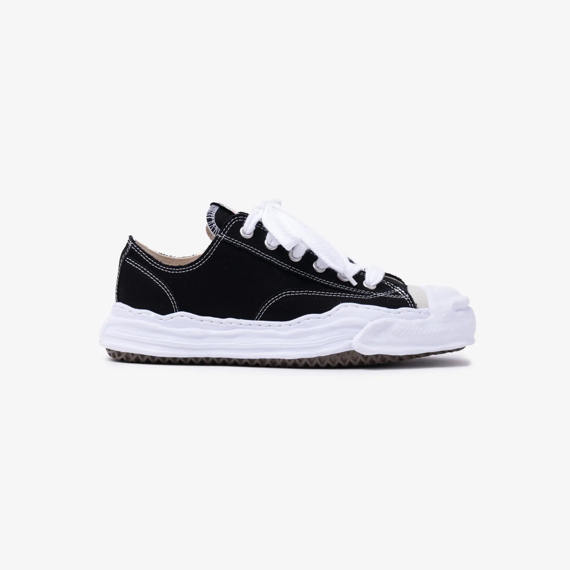 Mihara Yasuhiro Hank Canvas Low - Top Black Sneakers Black - 3