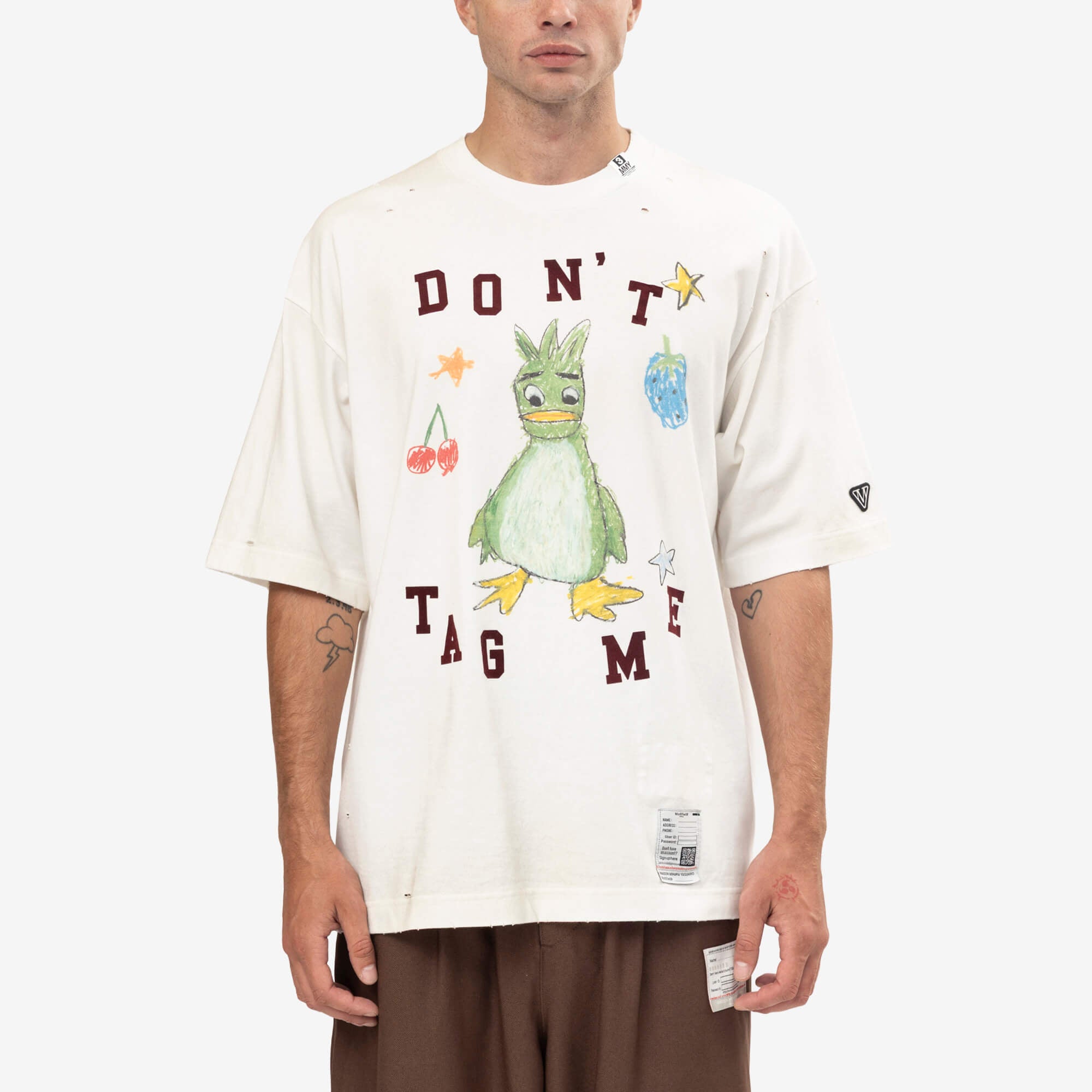 Mihara Yasuhiro Kids Doodle T-Shirt White-1