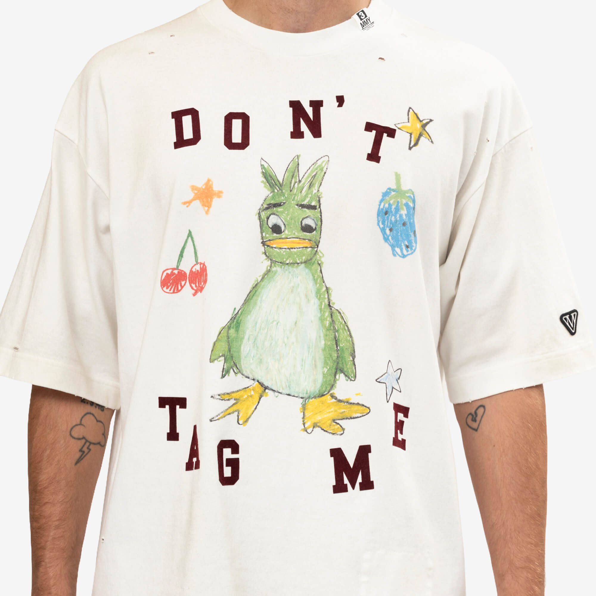 Mihara Yasuhiro Kids Doodle T-Shirt White-5