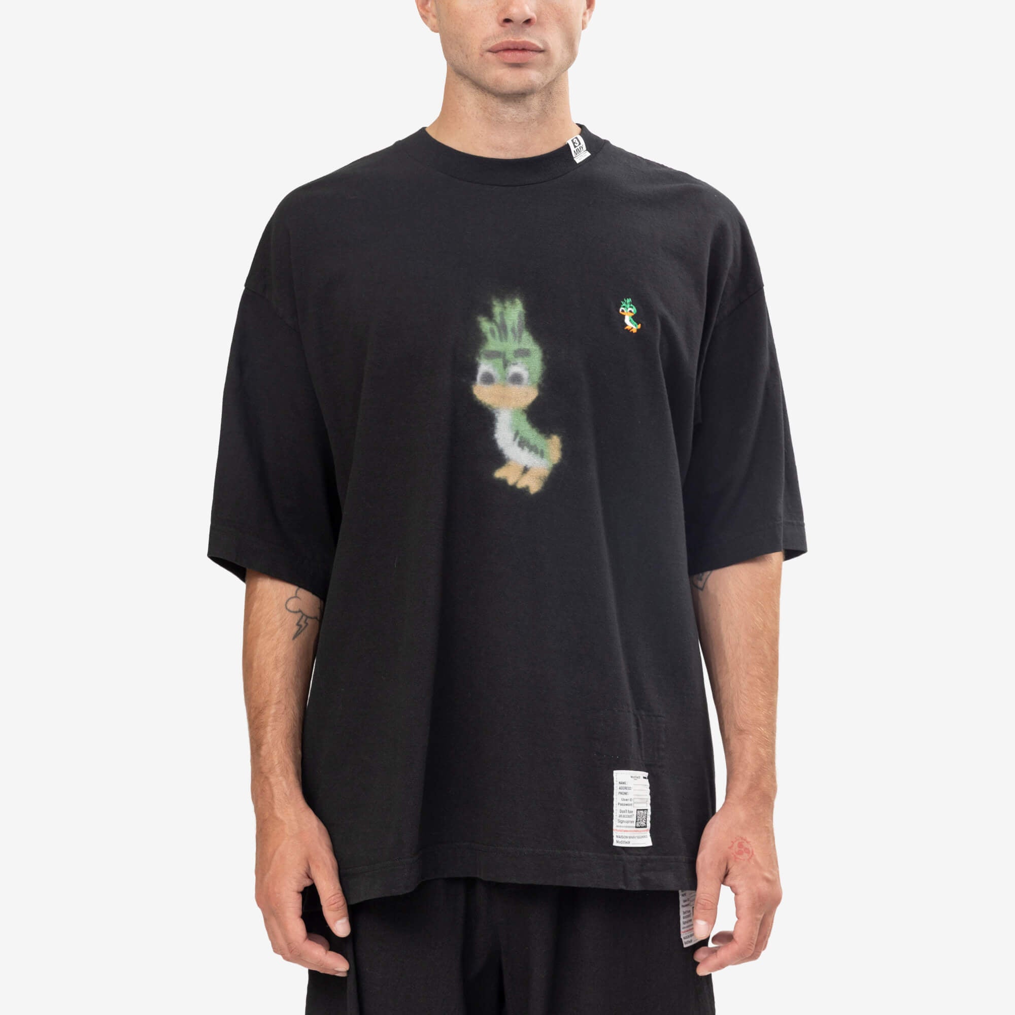 Mihara Yasuhiro Leon Printed T-Shirt Black-1
