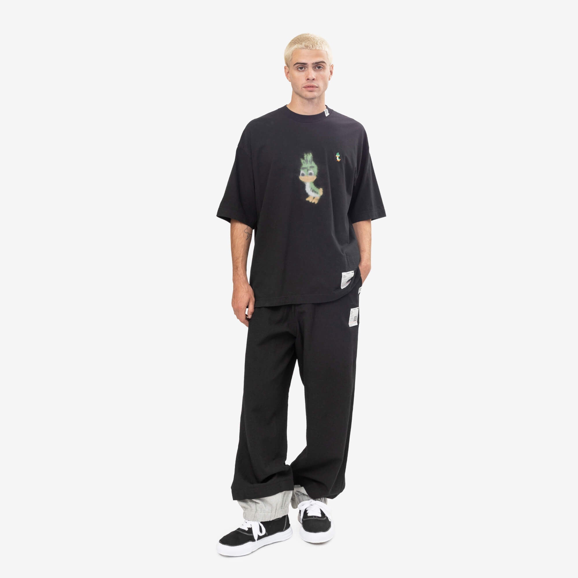 Mihara Yasuhiro Leon Printed T-Shirt Black-2