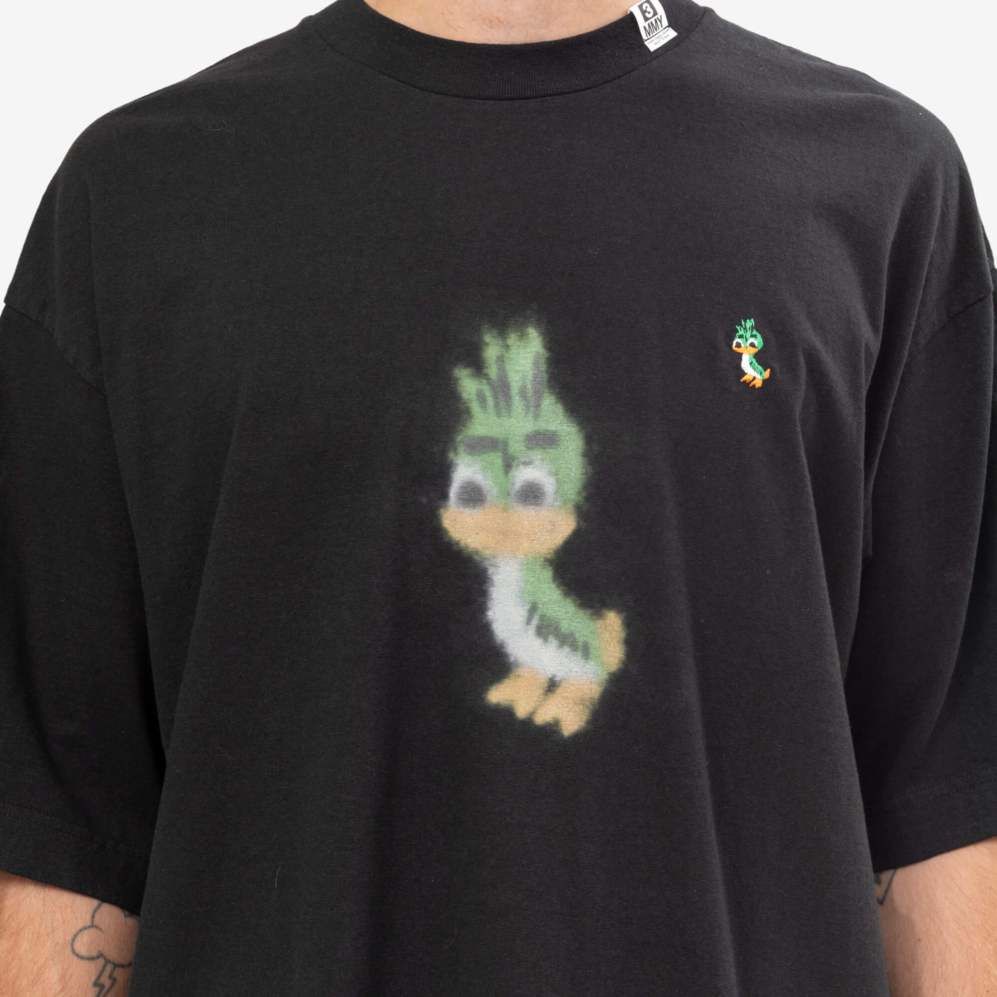 Mihara Yasuhiro Leon Printed T-Shirt Black-5