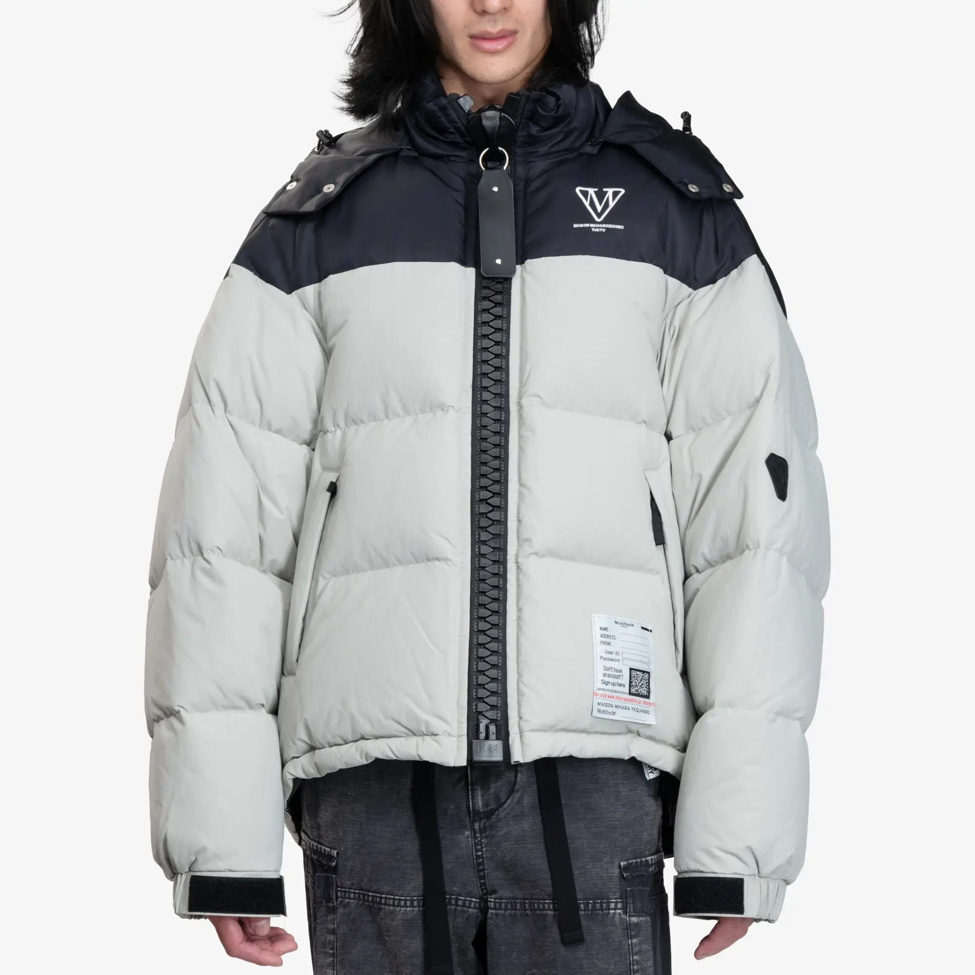 Mihara Yasuhiro Oversized Down Jacket Grey - 1