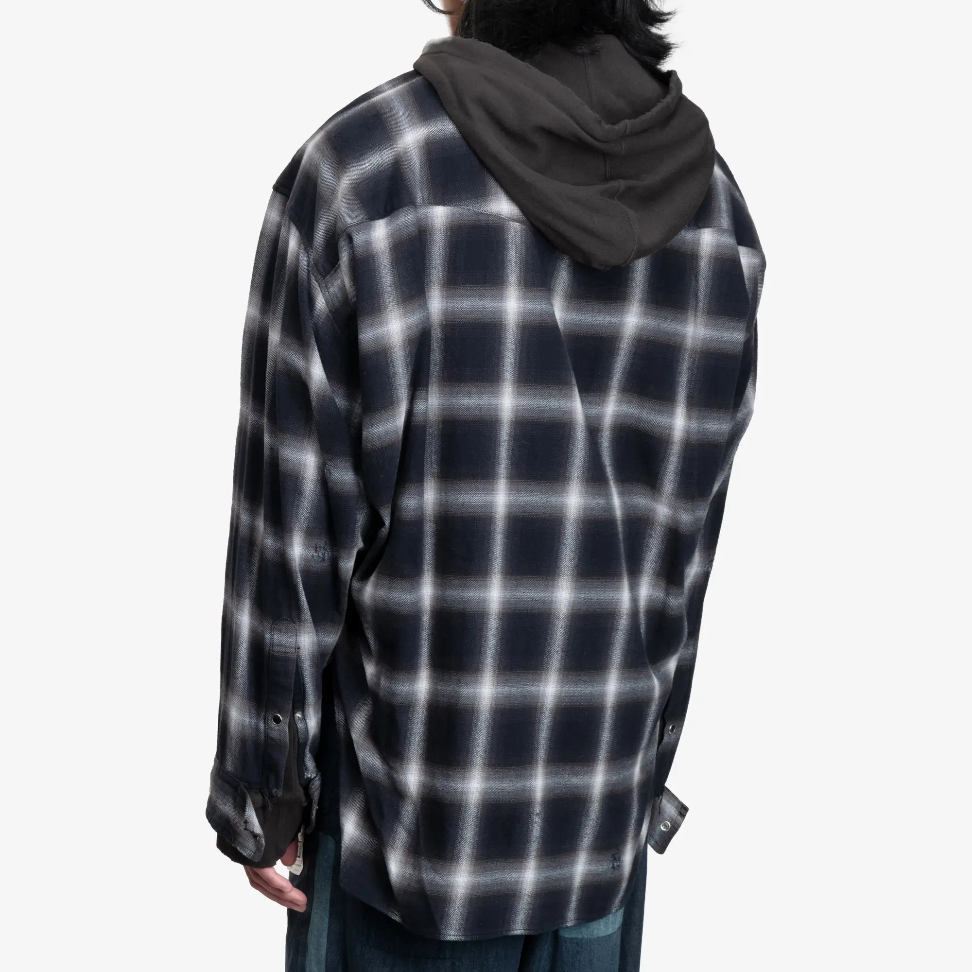 Mihara Yasuhiro Sweat Hoody LS Shirt Black - 4