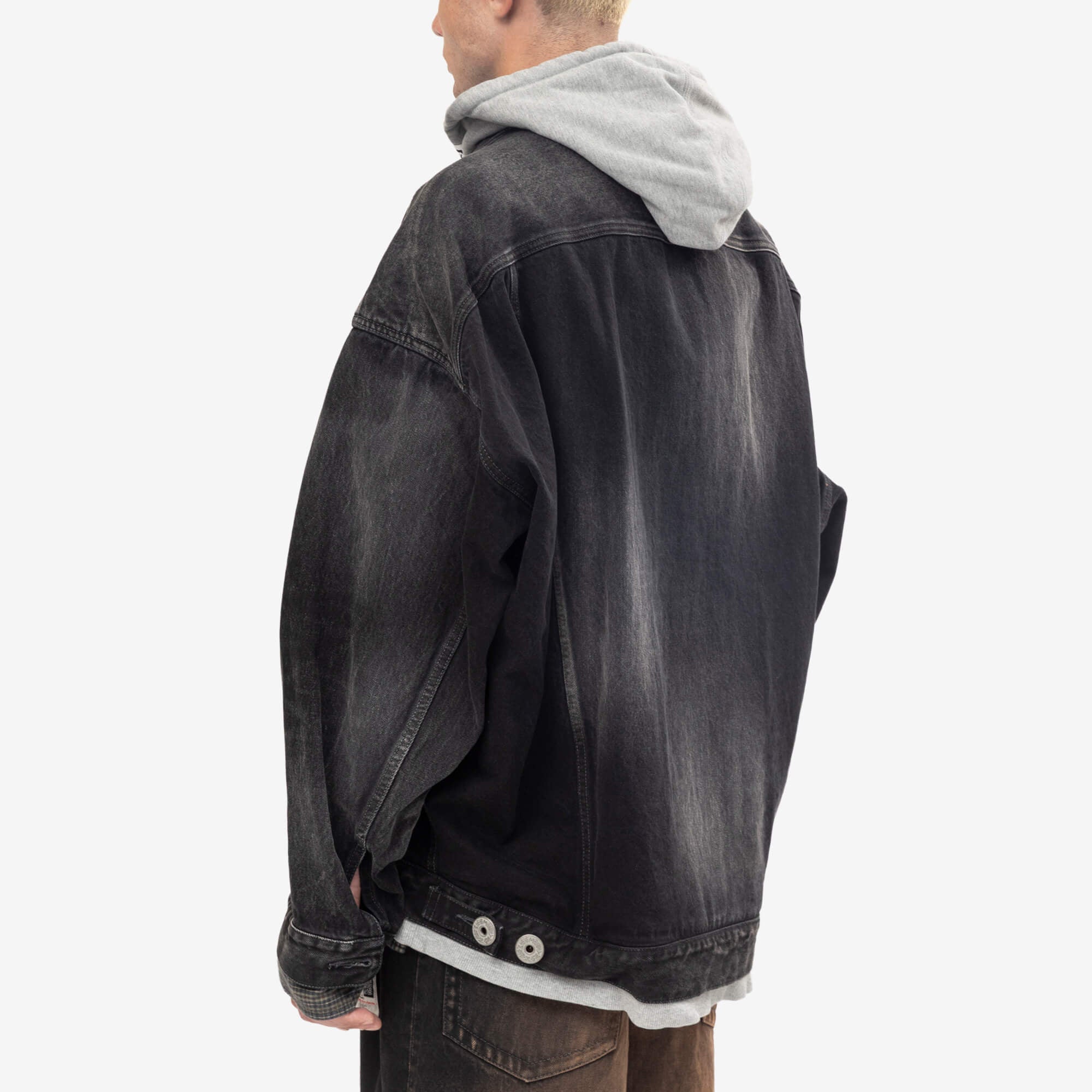Mihara Yasuhiro Triple Layered Denim Jacket Black-4