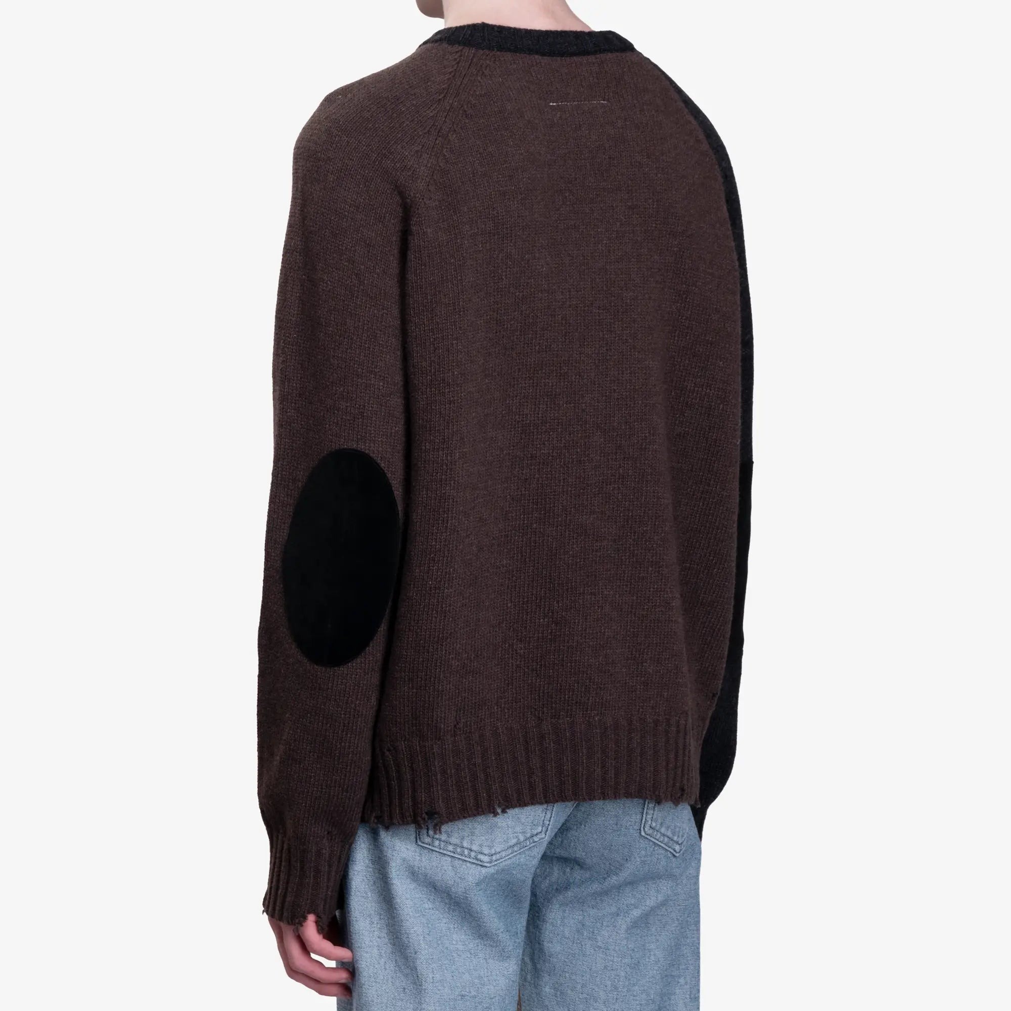 MM6 Color Block Sweater Black - 4