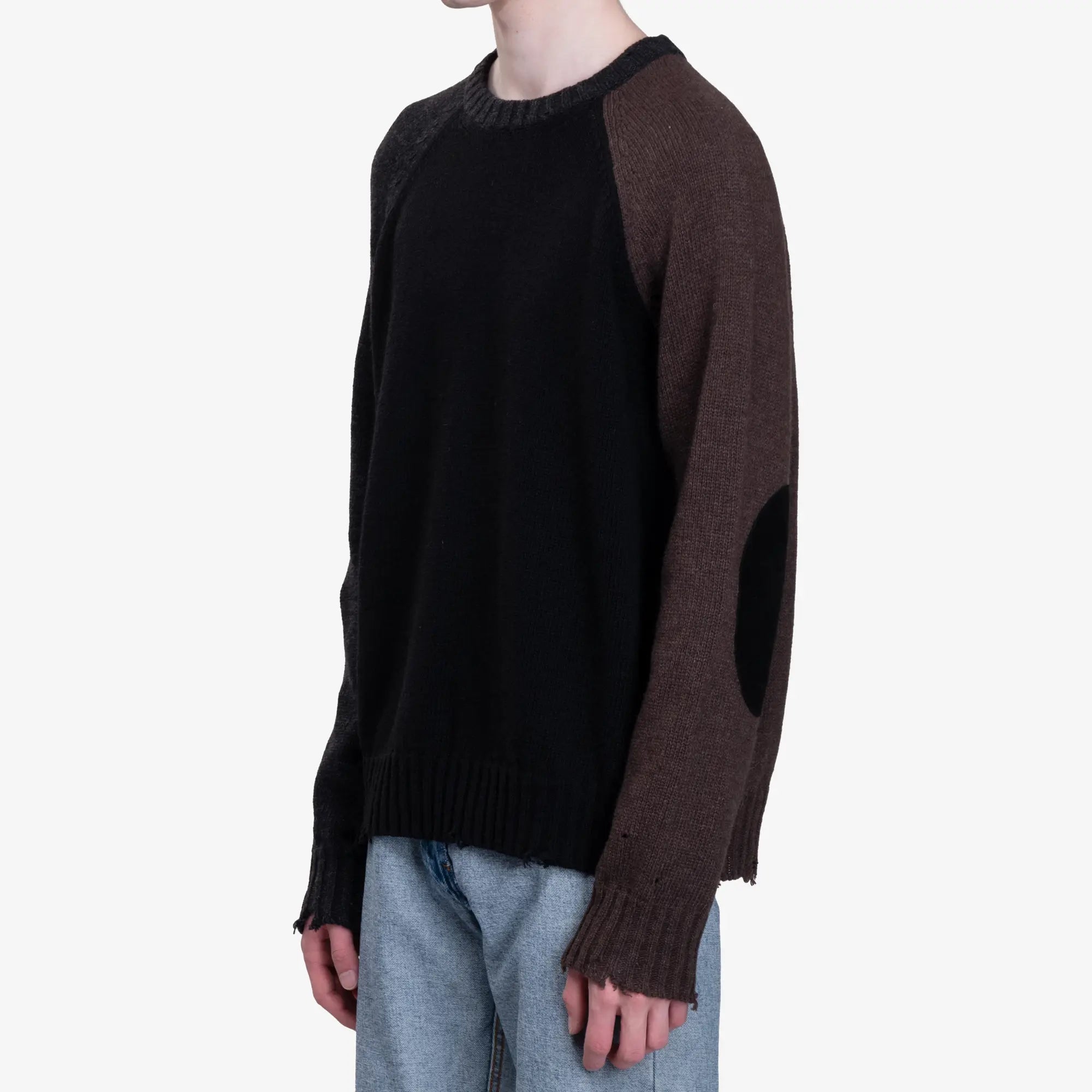 MM6 Color Block Sweater Black - 3