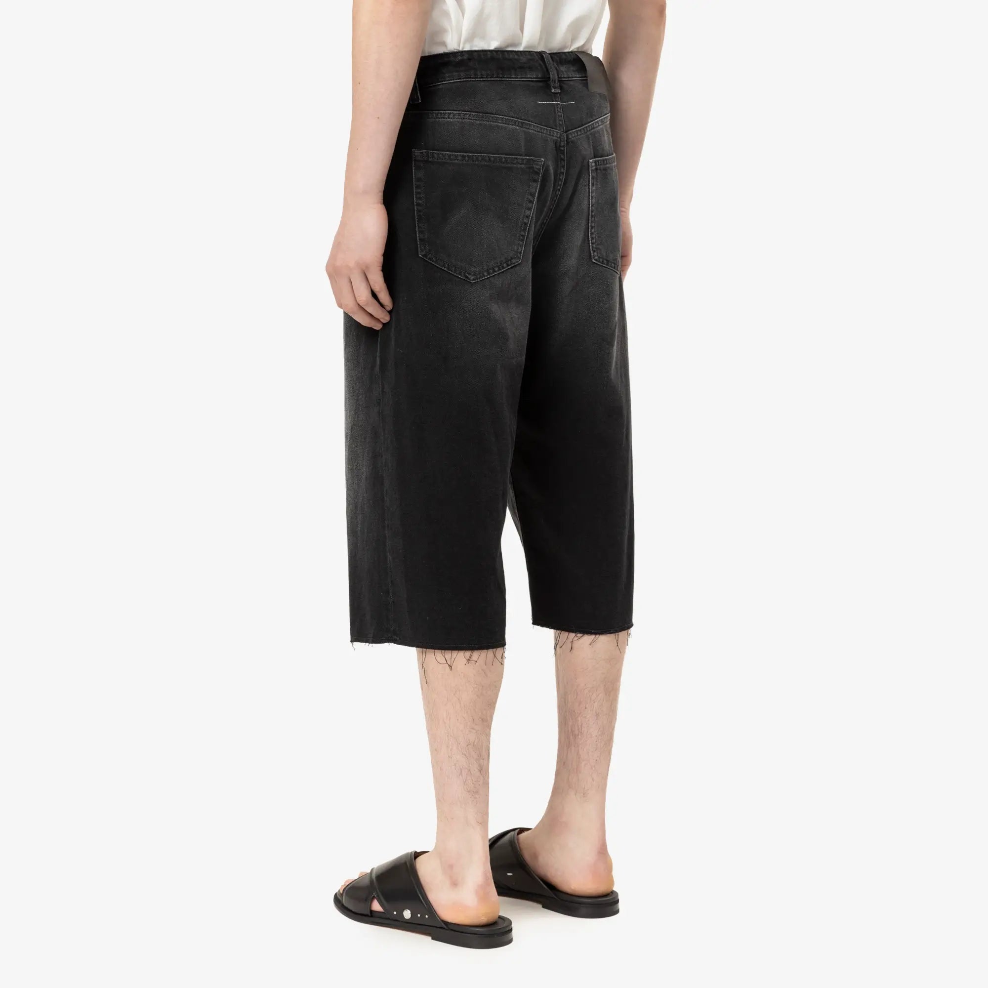 MM6 Denim Shorts Black - 4