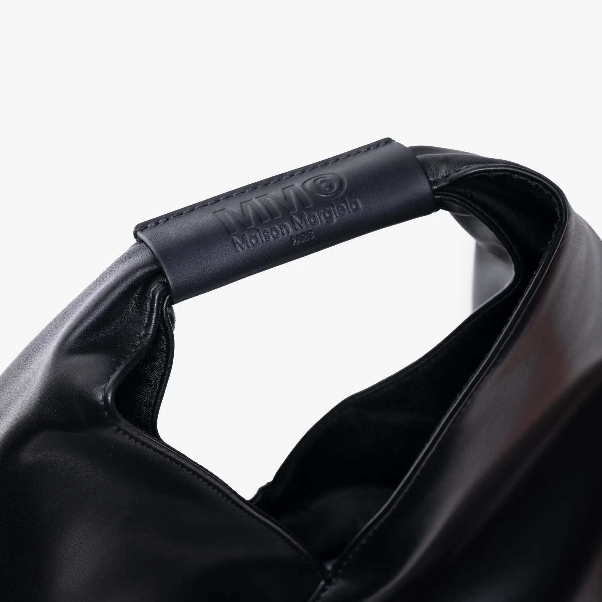 MM6 Faux Leather Small Japanese Bag Black - 6