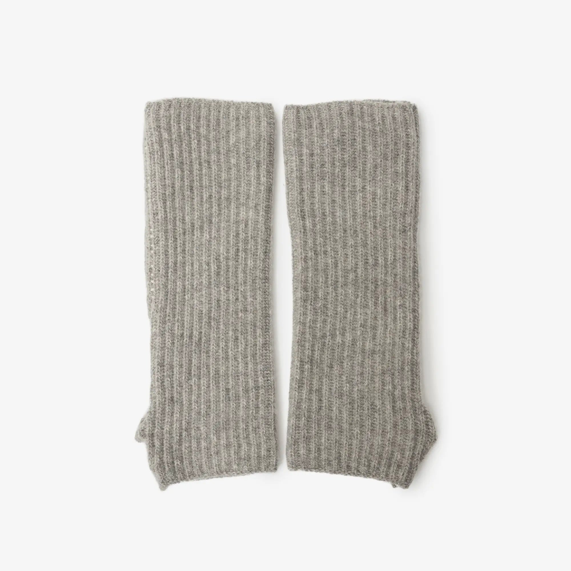 MM6 Fisherman Knit Arm Warmers Light Grey - 3