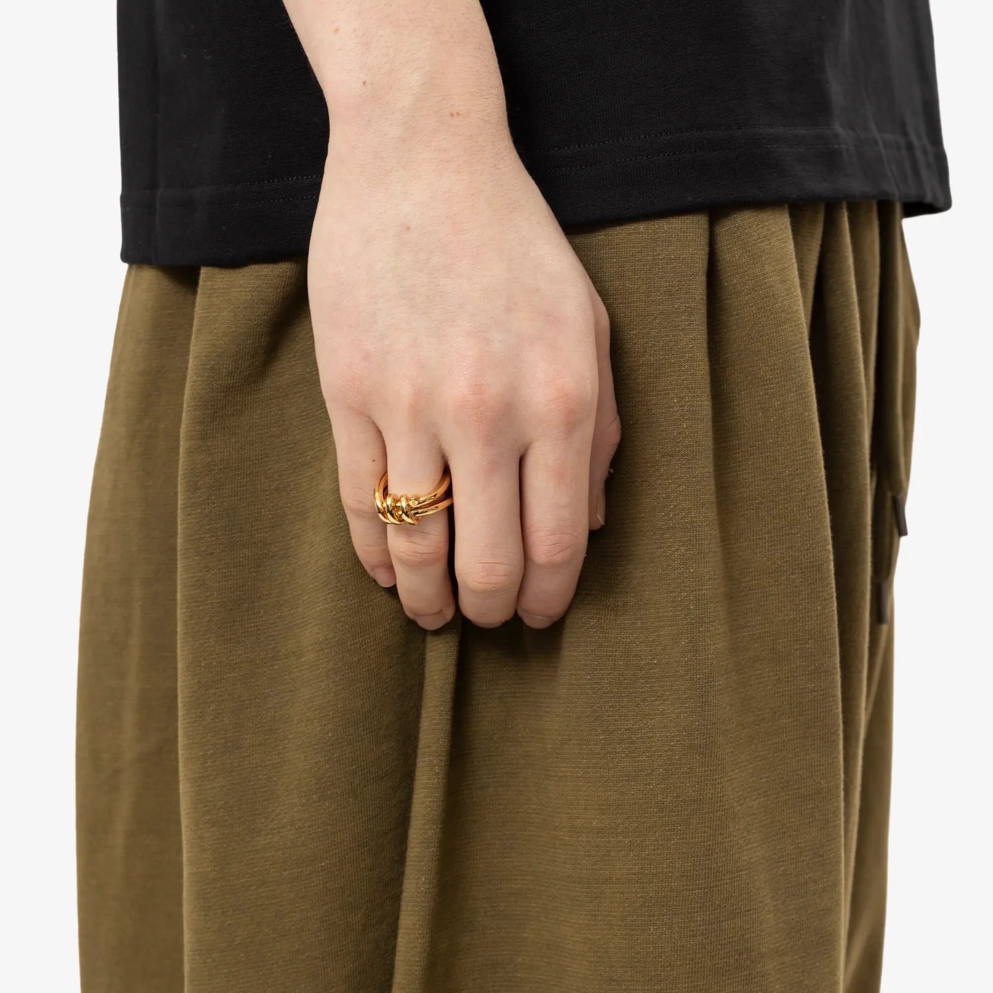 MM6 Knotted Ring Yellow Gold - 2