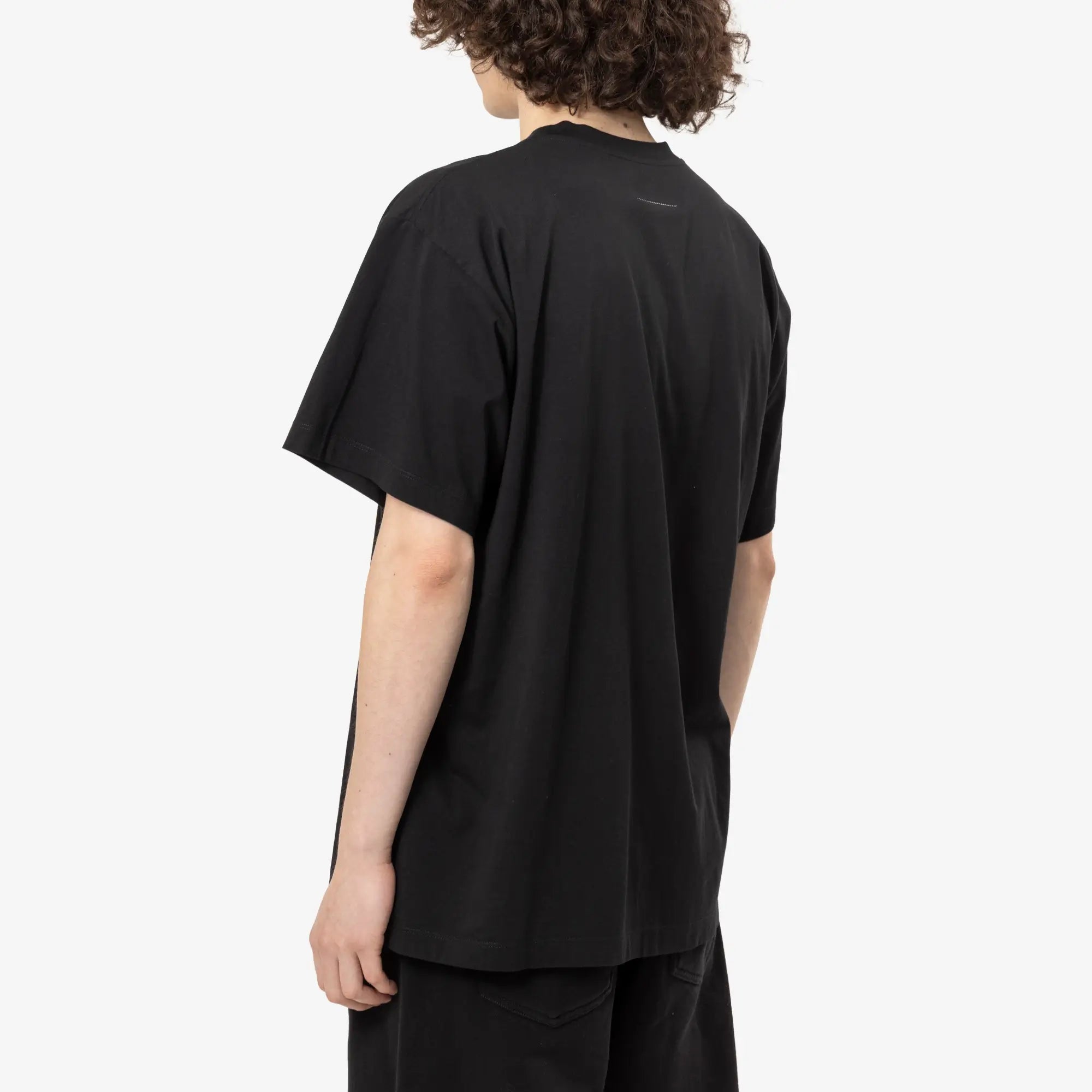 MM6 Library Stamp T-Shirt Black - 4