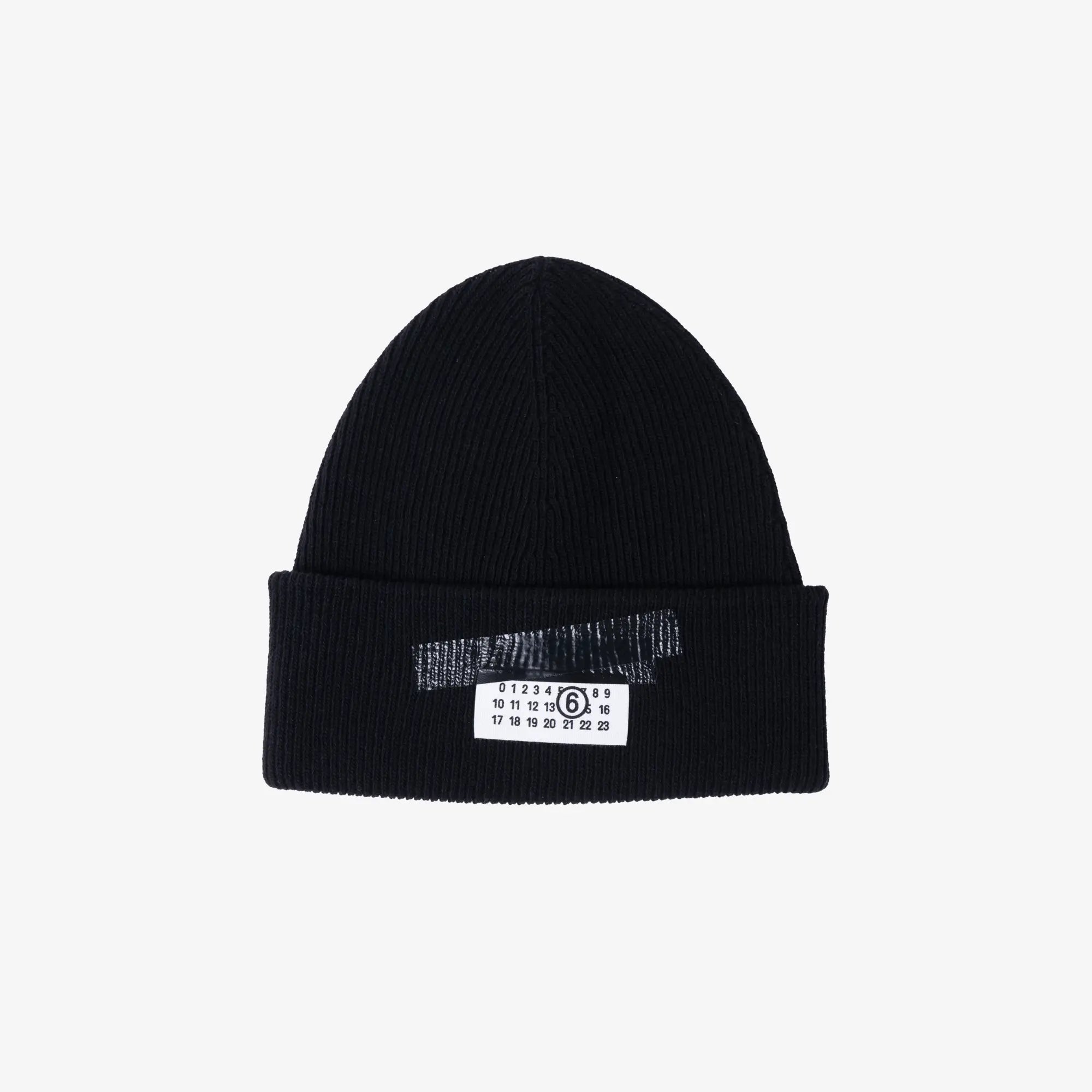 MM6 Numeric Beanie Black - 1