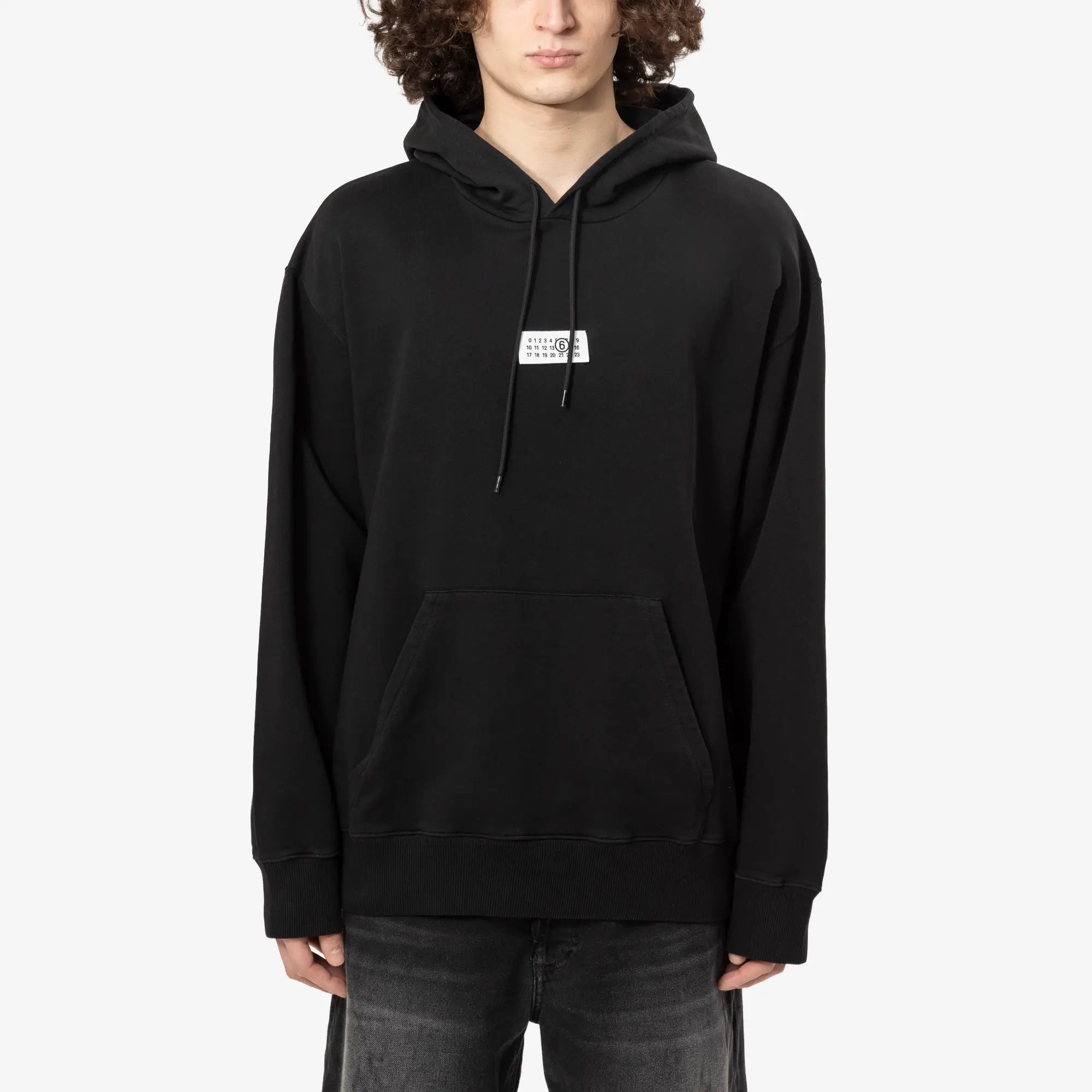 MM6 Numeric Hoody Black - 1