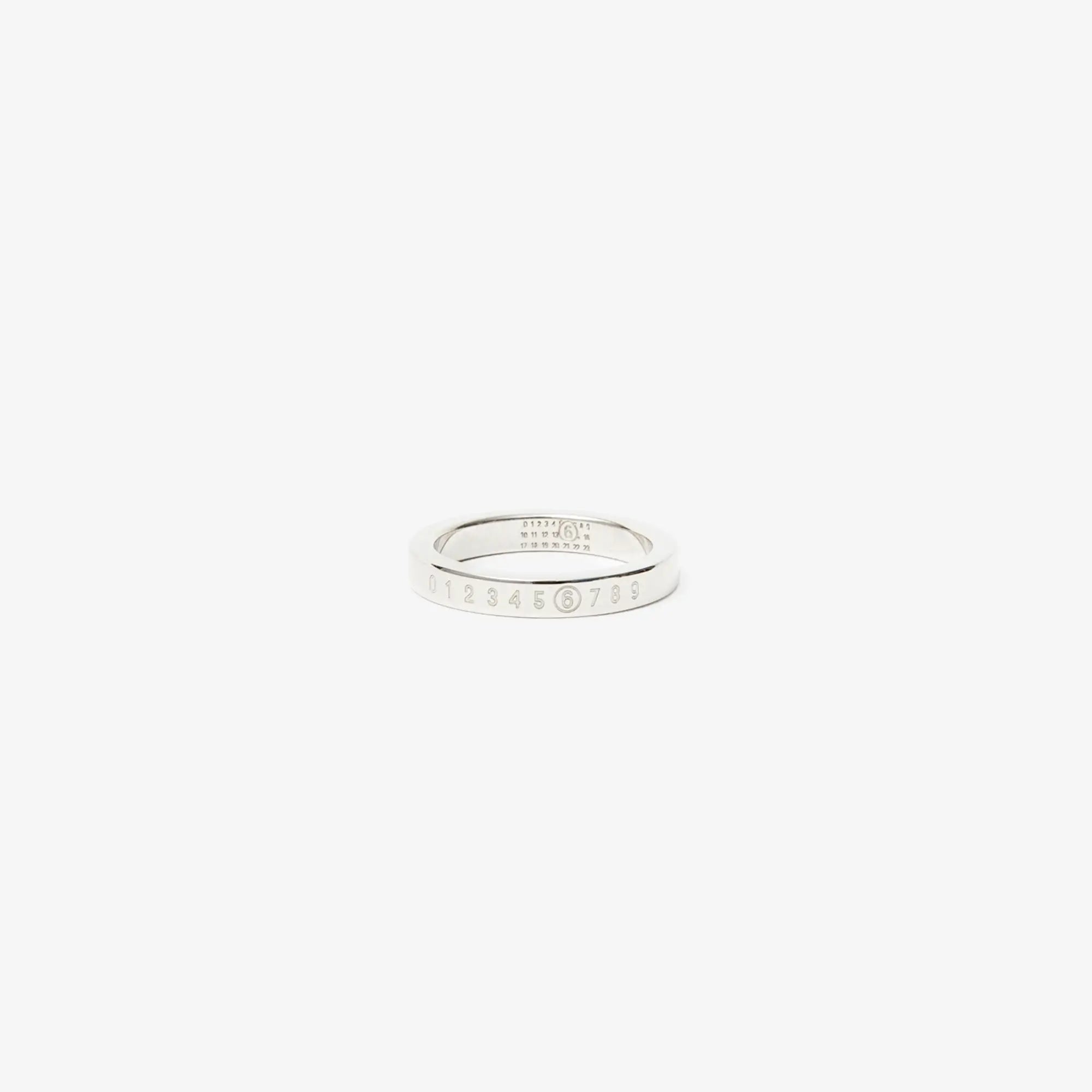 MM6 Numeric Minimal Signature 3mm Ring Polished Palladio - 1