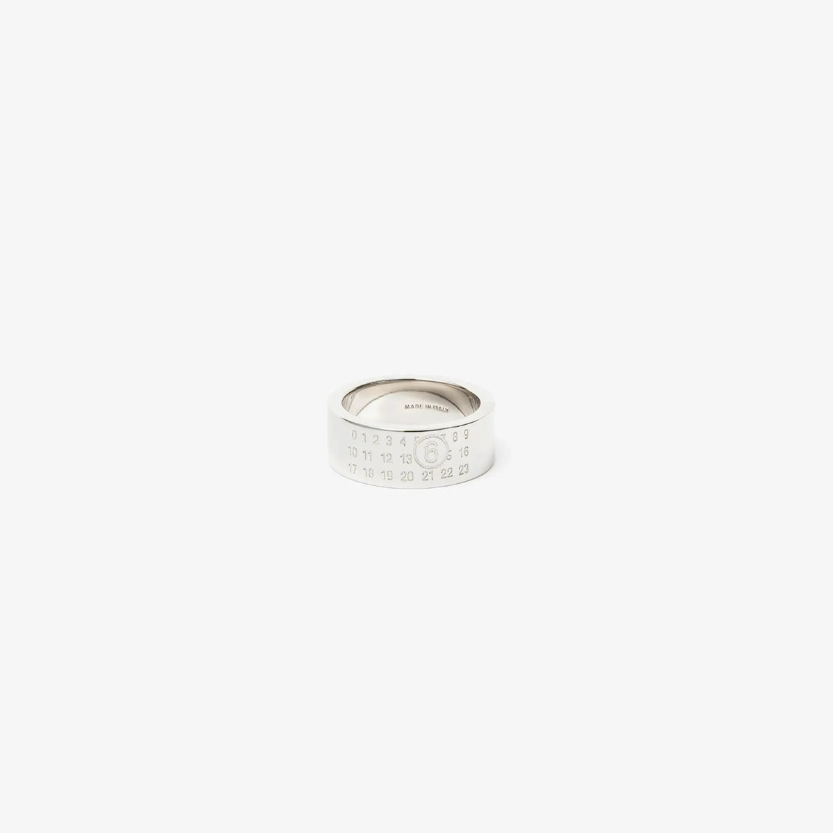 MM6 Maison Margiela ニュメリック シグネチャー リング ポリッシュド