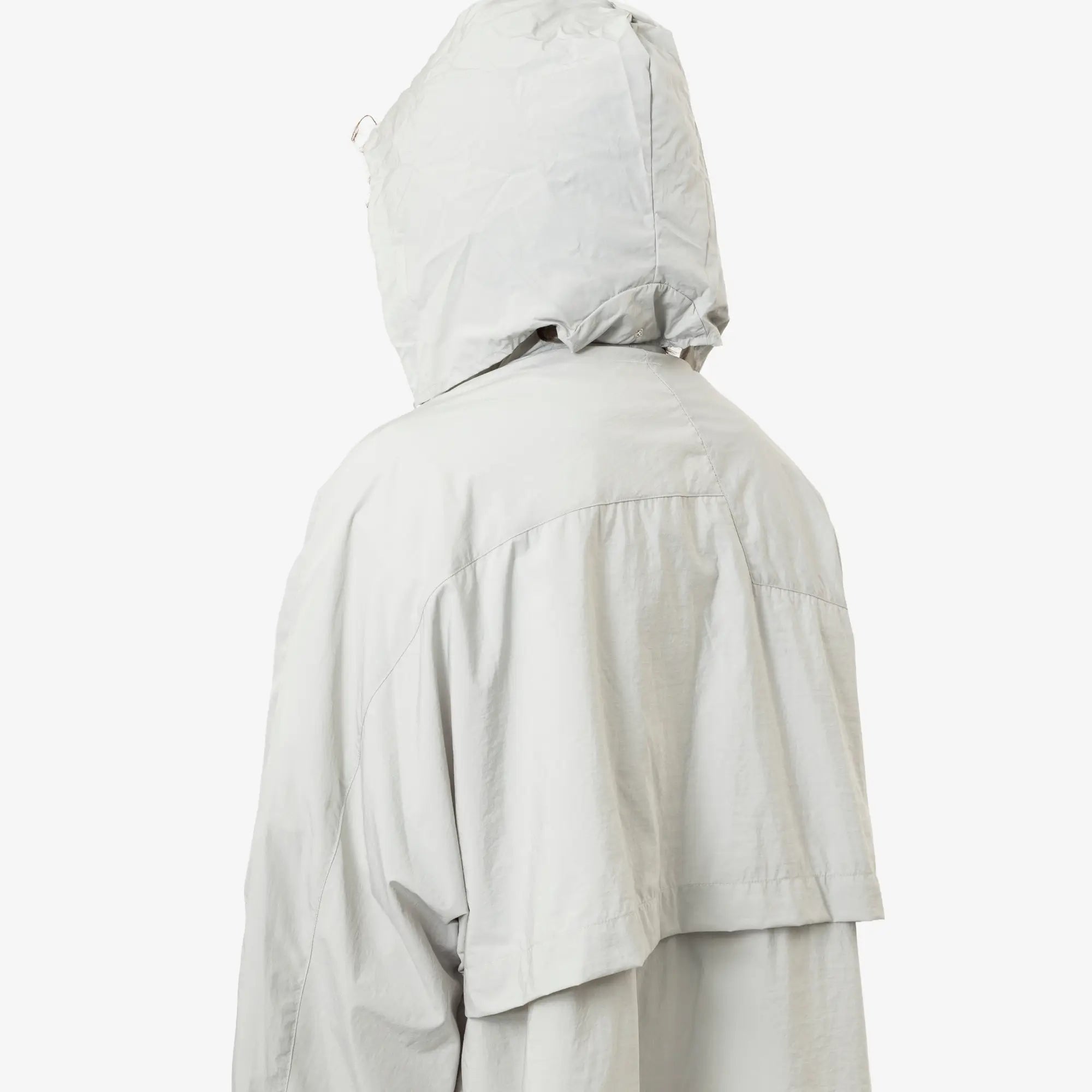 MM6 Nylon Windbreaker Jacket Sage Grey - 5