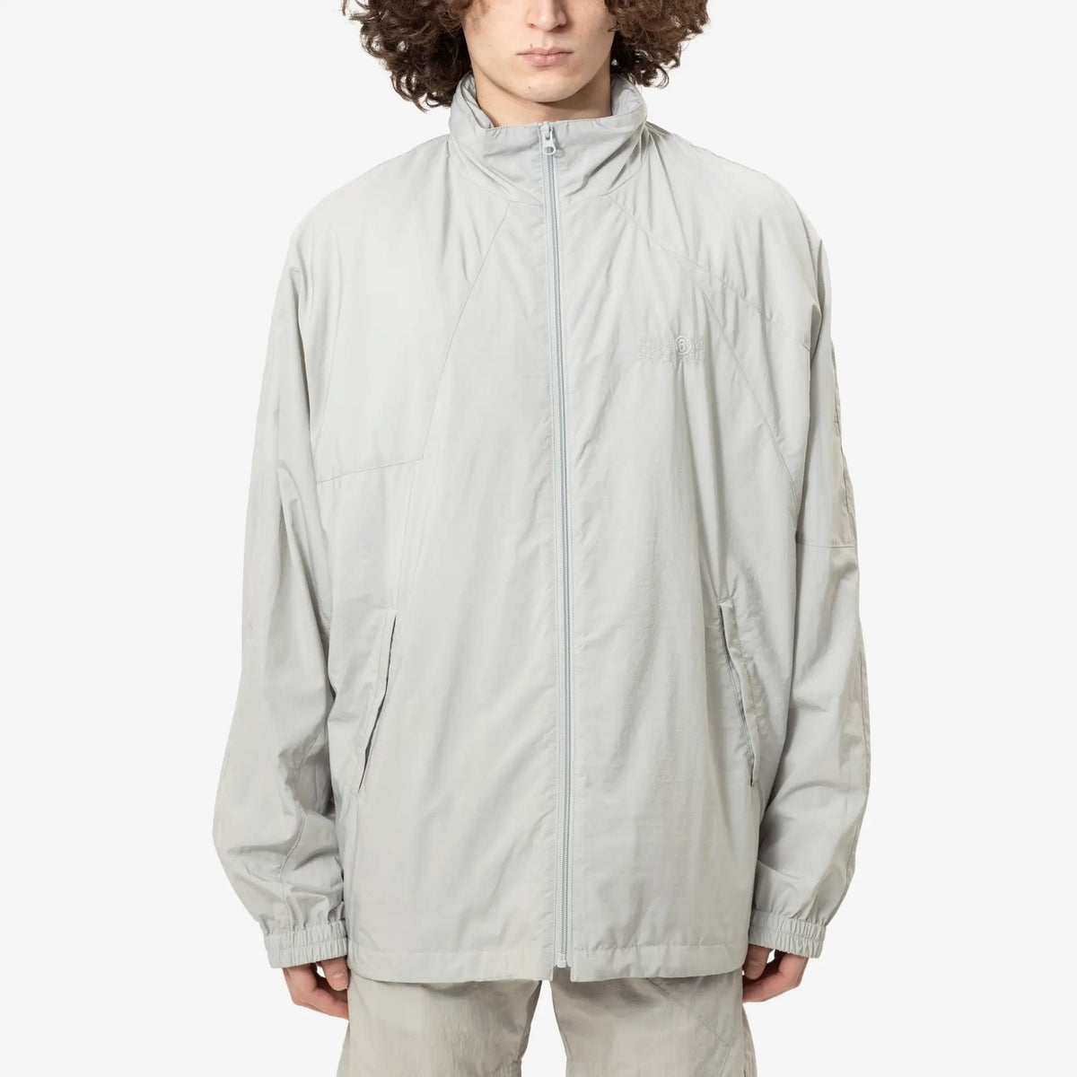 MM6 Maison Margiela ナイロン ウィンドブレーカー ジャケット セージ