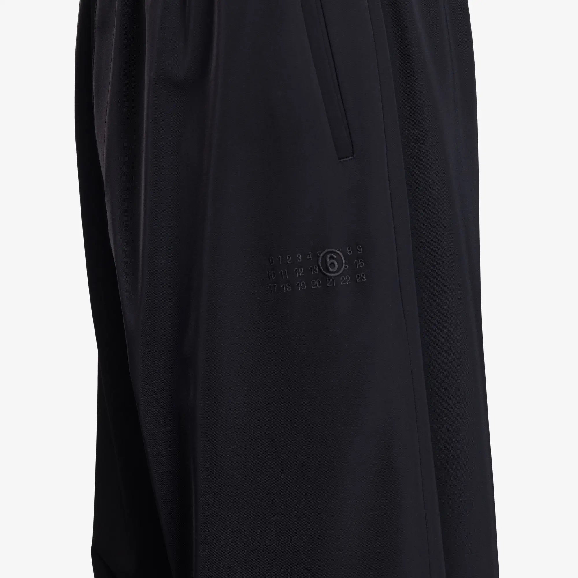 MM6 Polyester Twill Pants Black - 5