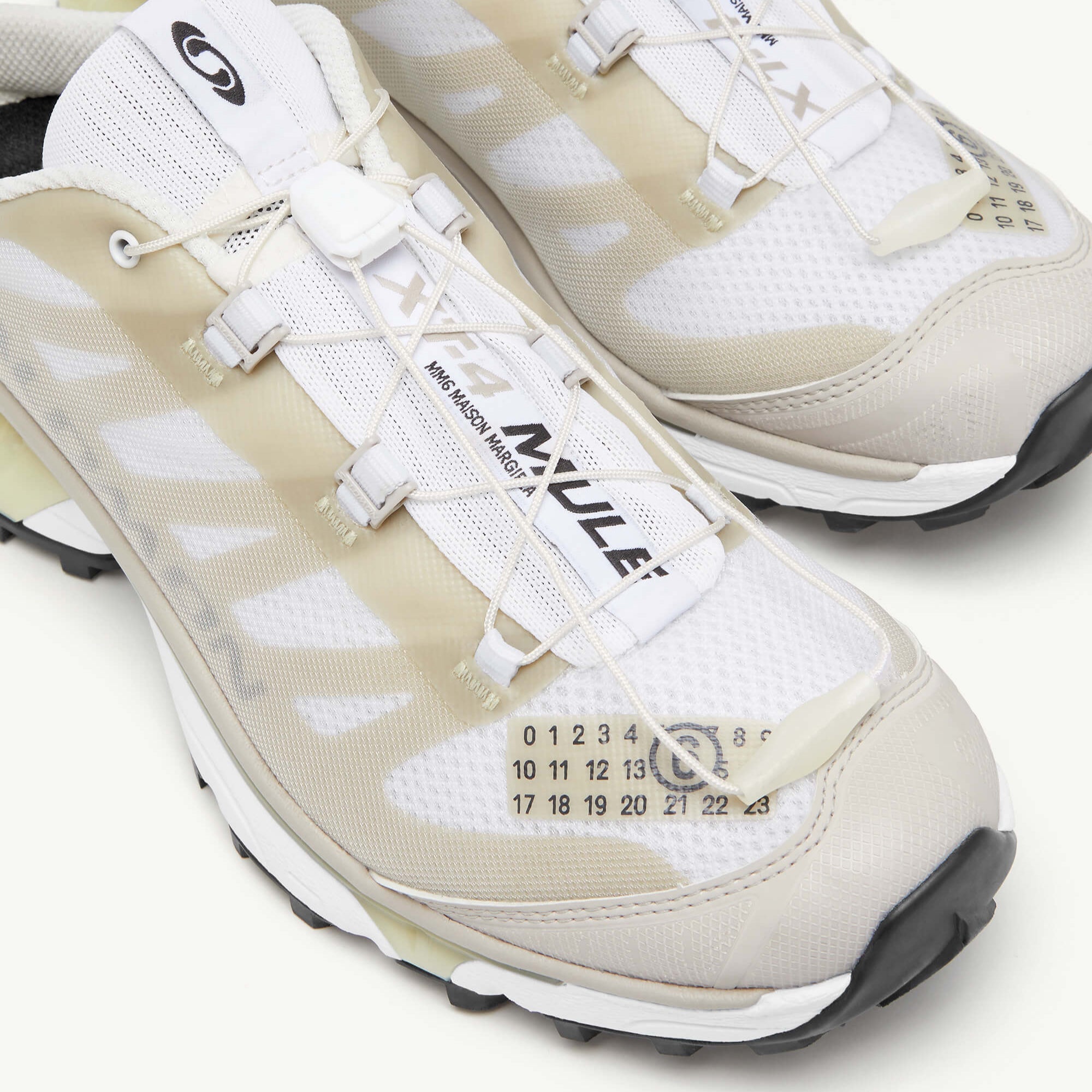 MM6 Salomon XT Mule 4 White/Green Haz/Silver - 5