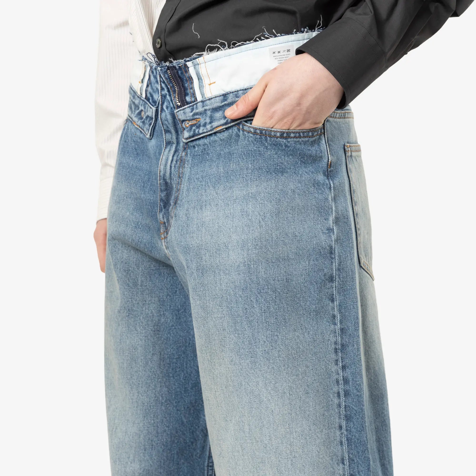 MM6 Straight Leg Jeans Light Blue - 5