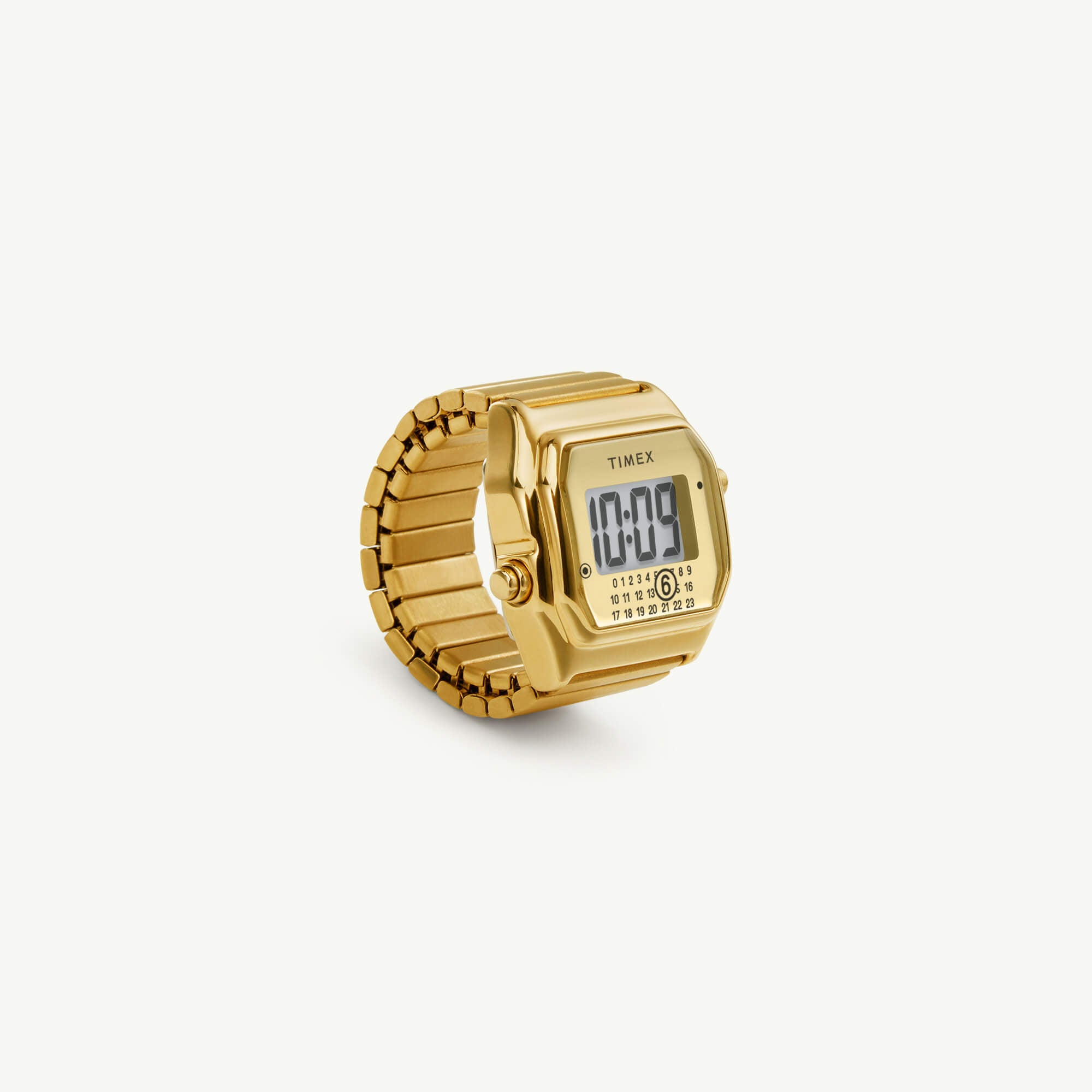 Maison Margiela MM6 Timex T80 Ring Watch in Gold